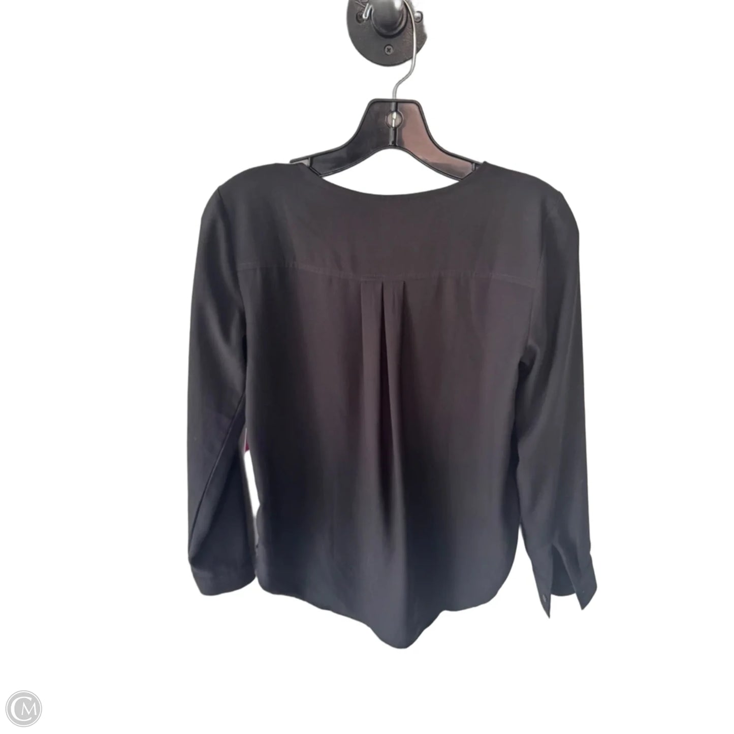 Blouse Long Sleeve By Ann Taylor In Grey, Size: Xs