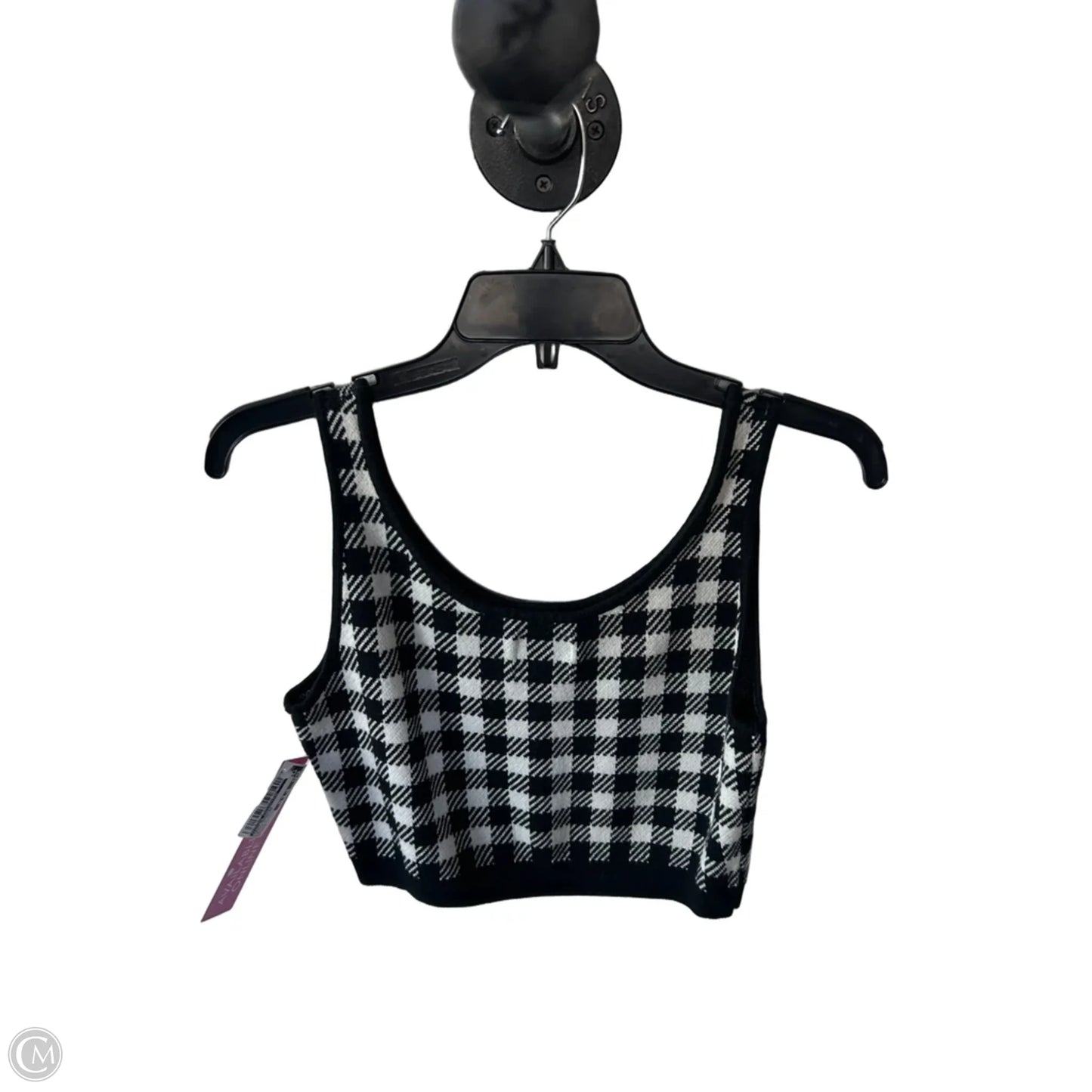 Vest Sweater By Future Collective In Black & White, Size: M