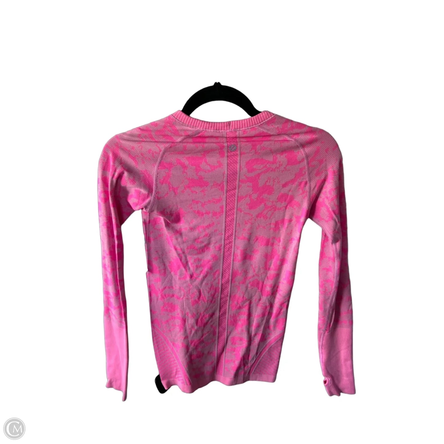 Athletic Top Long Sleeve Crewneck By Lululemon In Pink, Size: S