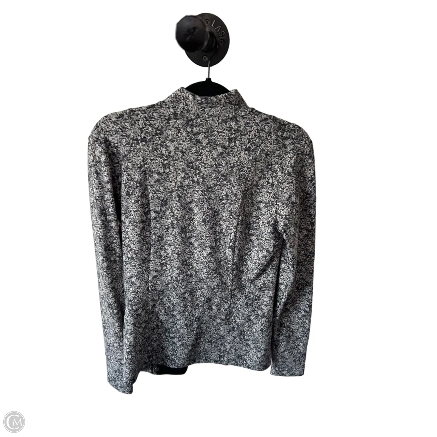 Athletic Jacket By Athleta In Black & White, Size: M