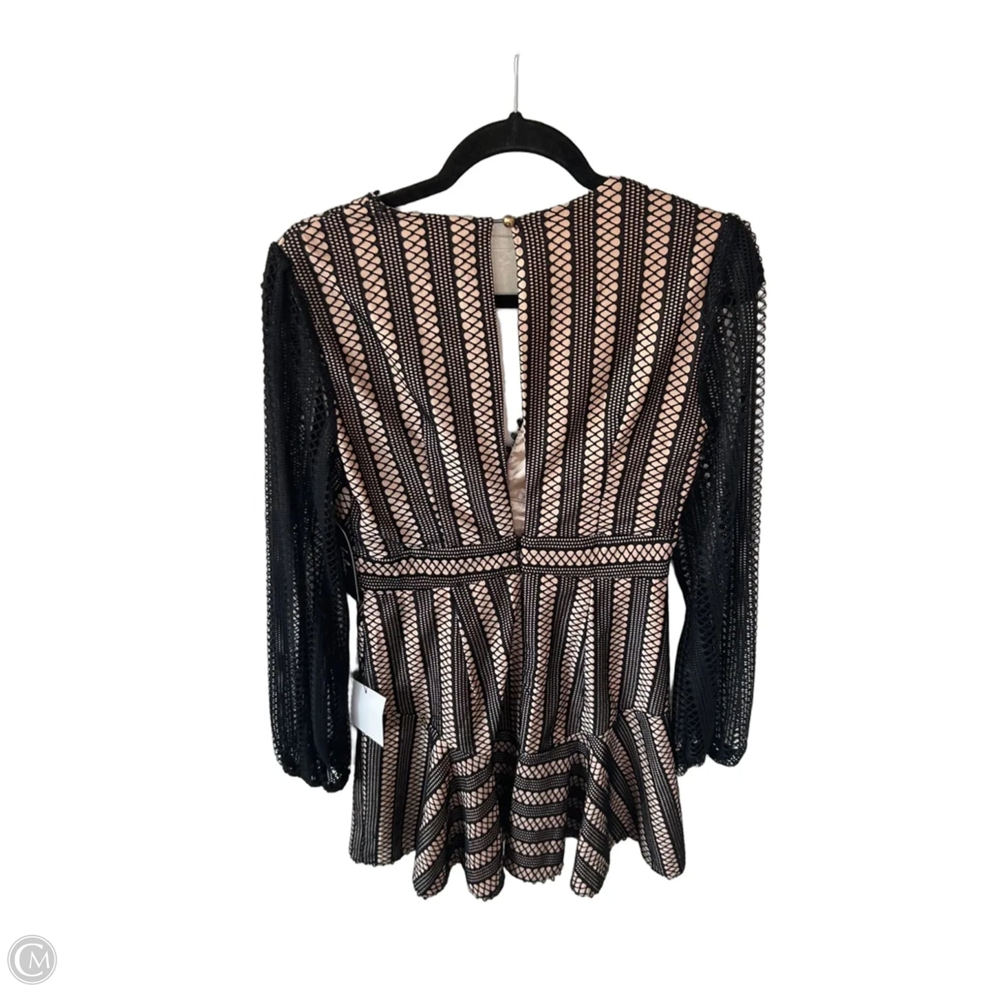 Dress Party Short By Lulus In Black & Tan, Size: S