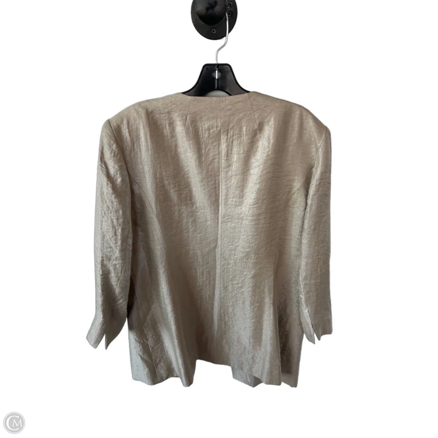 Blazer By Leslie Fay In Gold, Size: 1x
