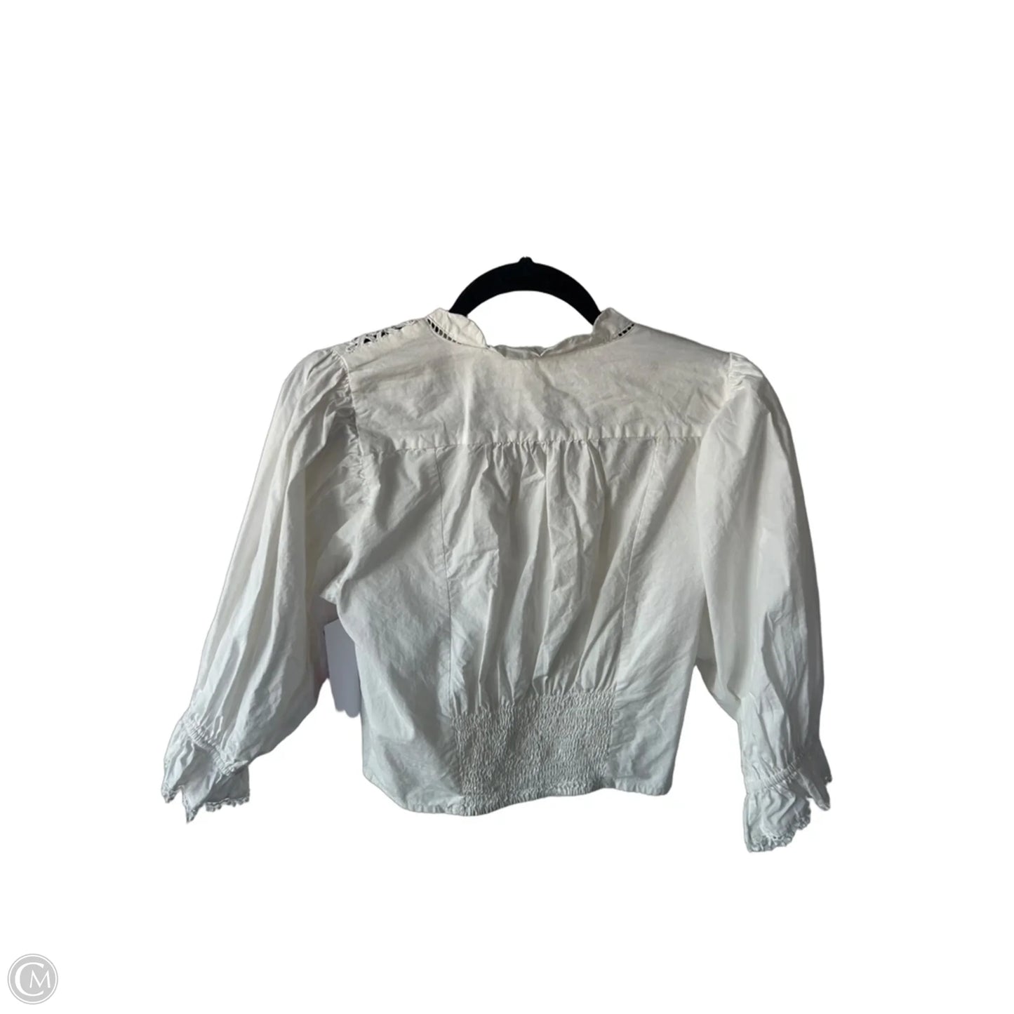 Blouse 3/4 Sleeve By Free People In White, Size: M