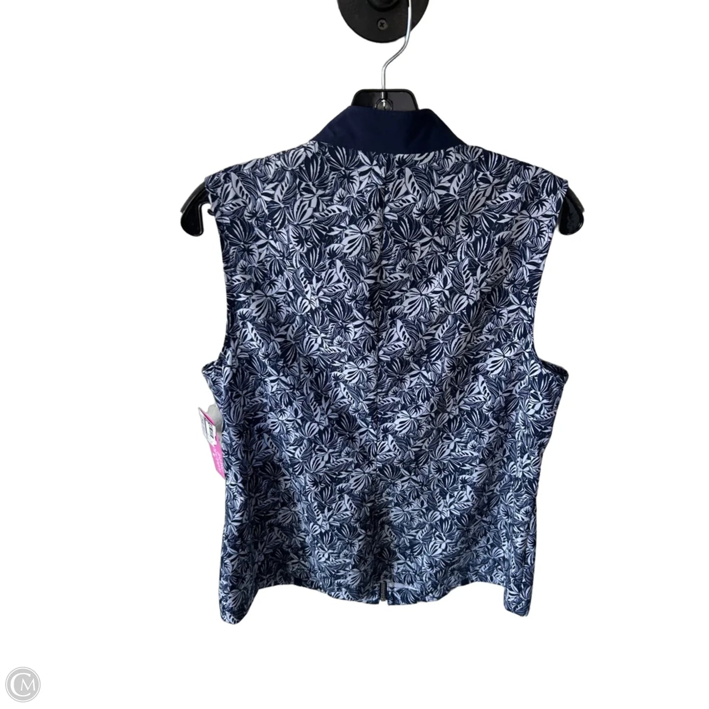 Vest Other By Chicos In Blue & White, Size: M
