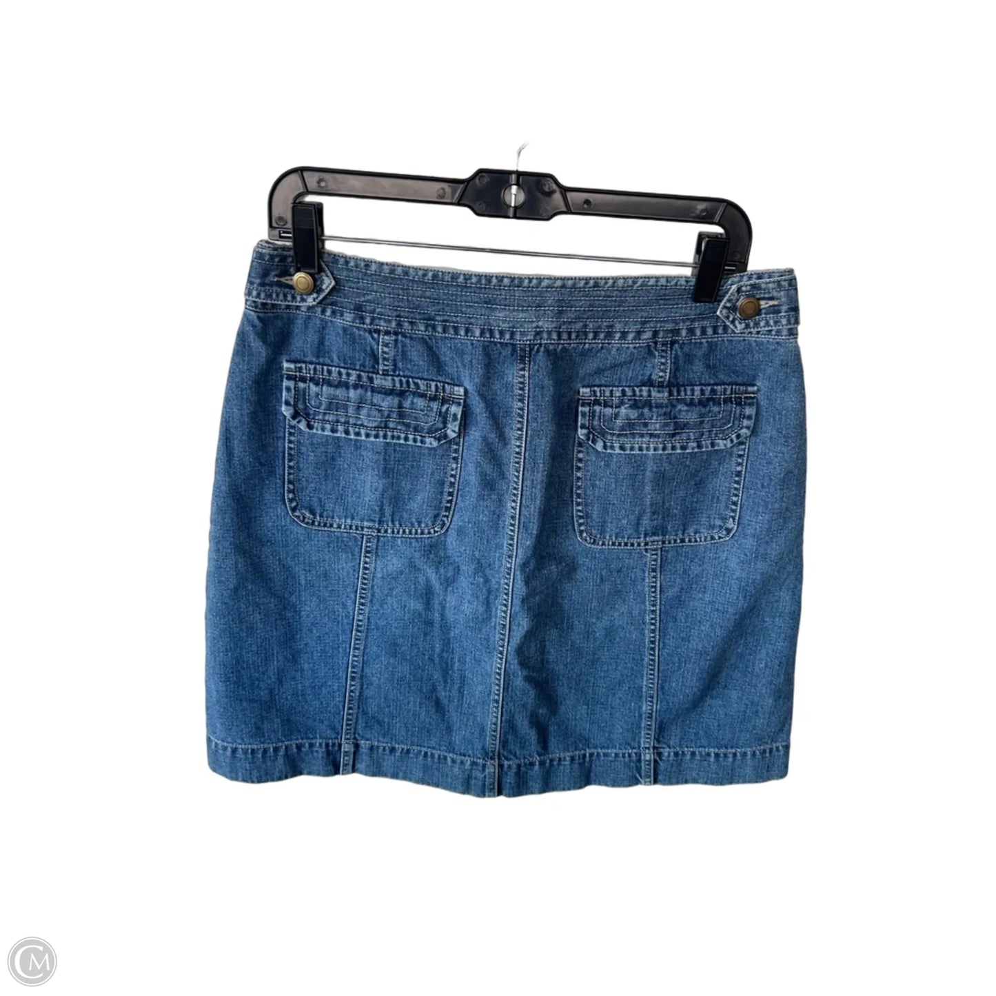 Skirt Mini & Short By Christopher And Banks In Blue Denim, Size: 12