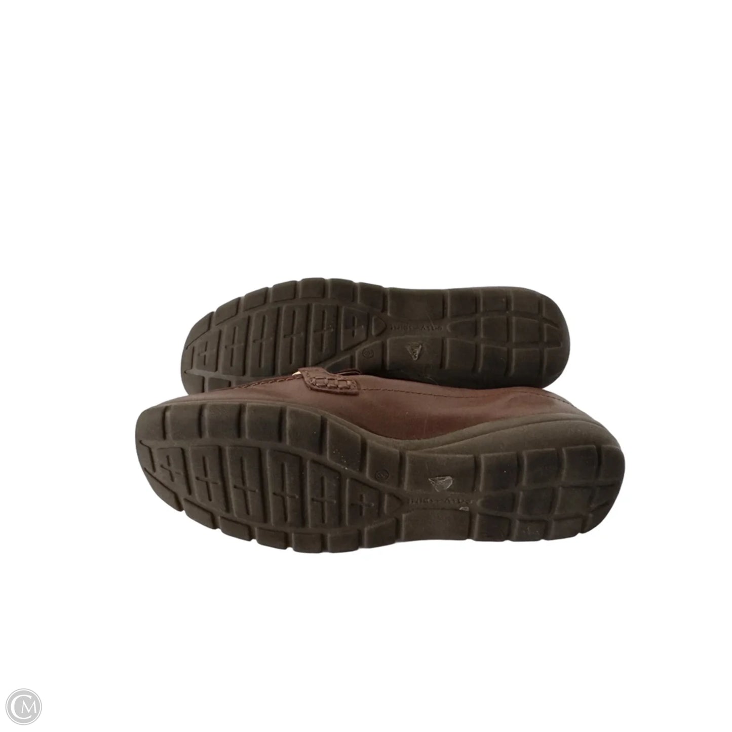 Shoes Flats By Easy Spirit In Brown & Gold, Size: 8