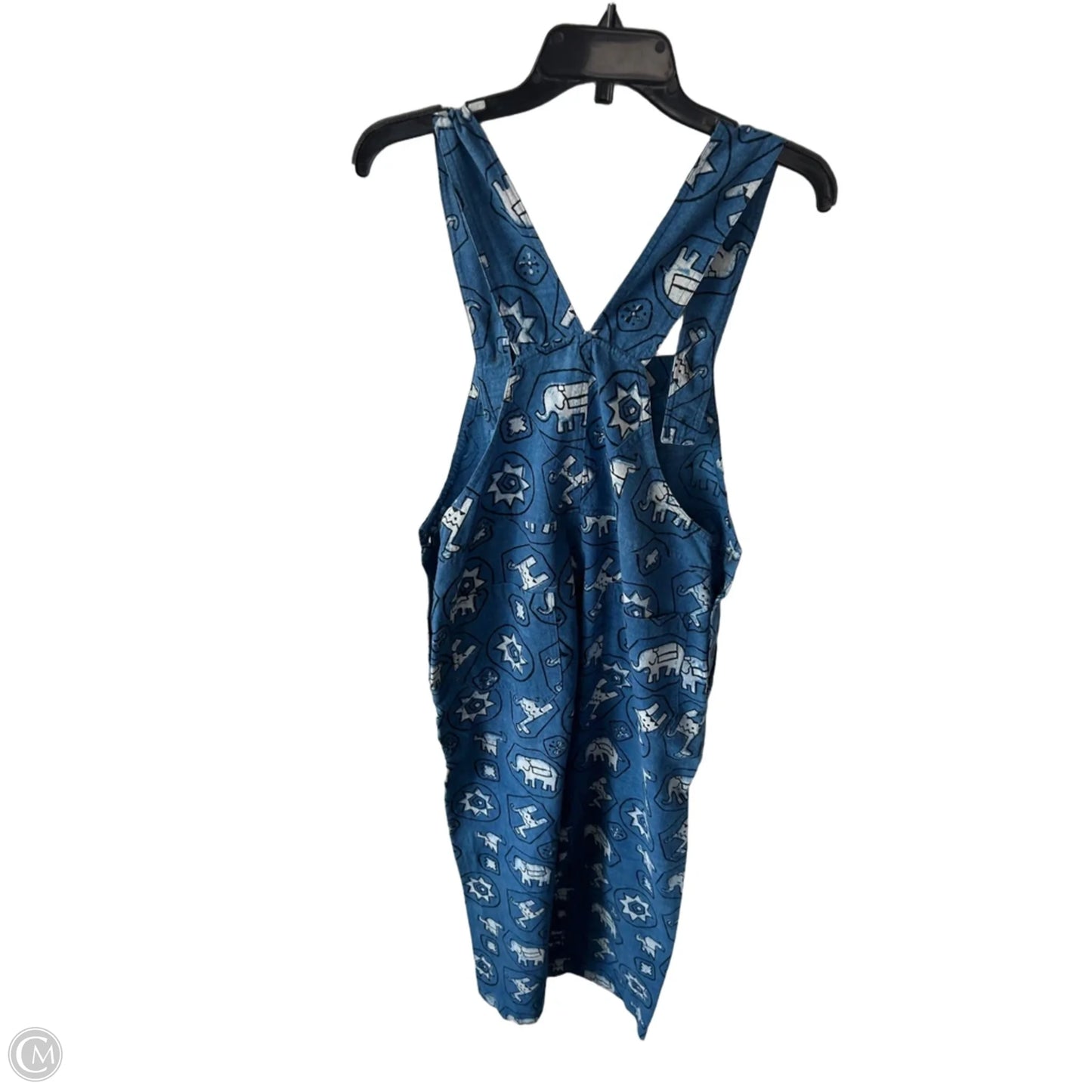 Overalls By Clothes Mentor In Blue & White, Size: M
