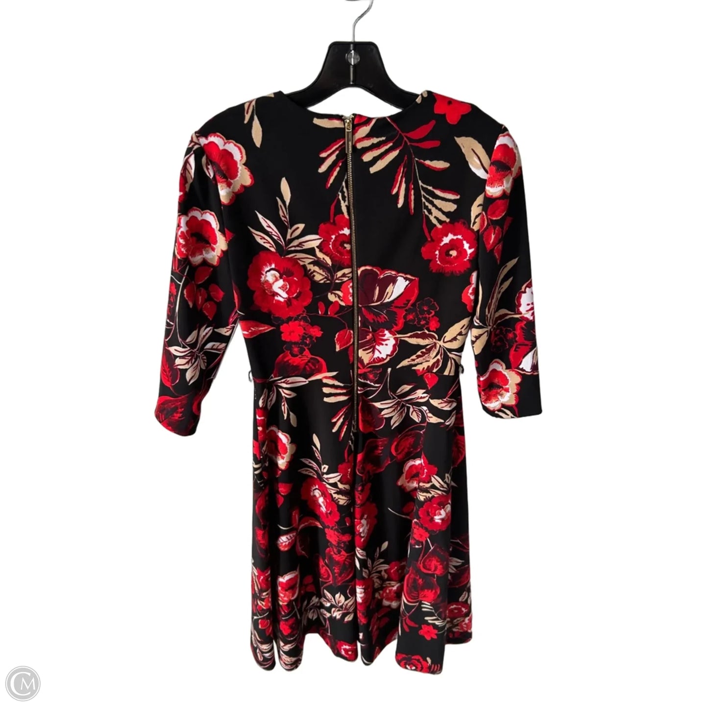 Dress Work By Calvin Klein In Black & Red, Size: S