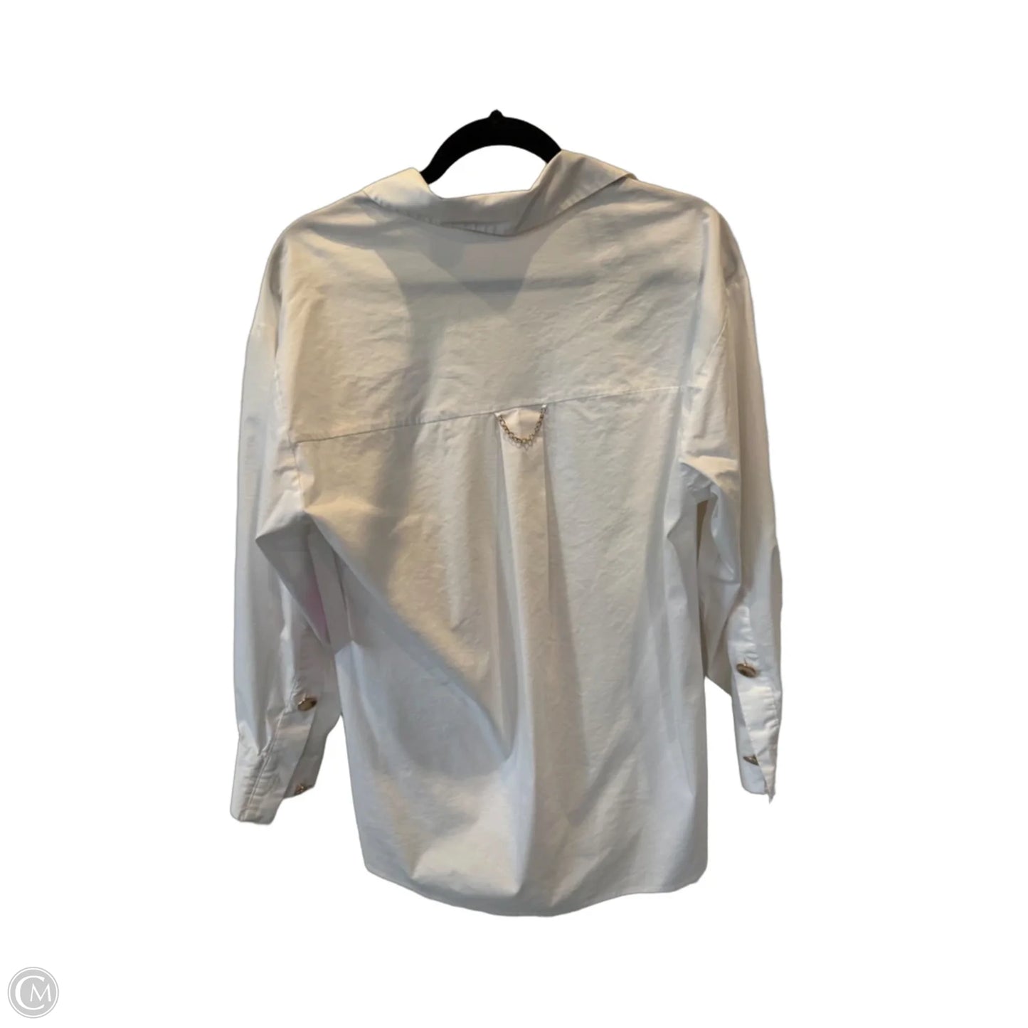 Tunic Long Sleeve By Magaschoni In White, Size: M