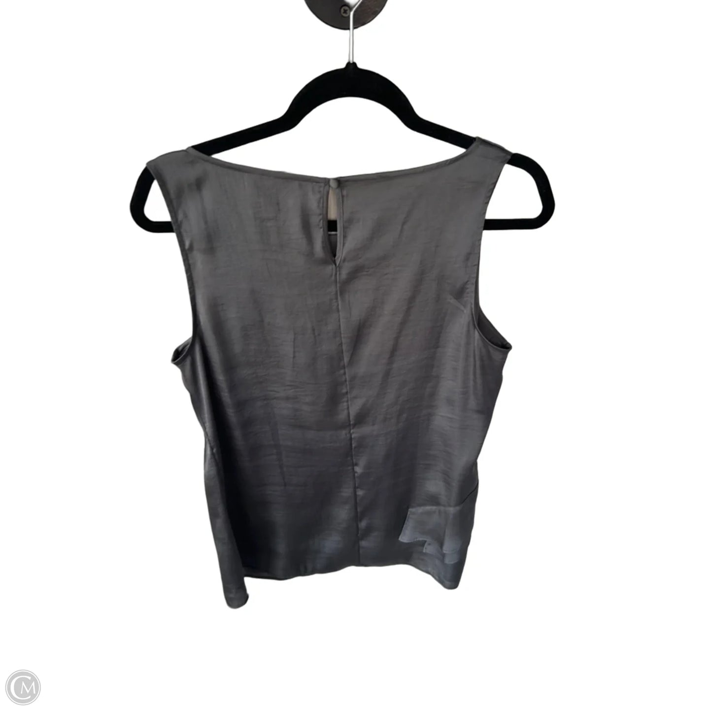 Blouse Sleeveless By Banana Republic In Grey, Size: M