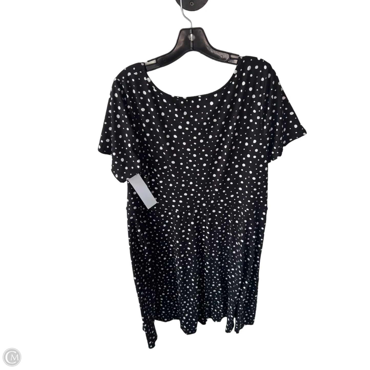 Dress Casual Midi By Fortune & Ivy In Black & White, Size: 2x