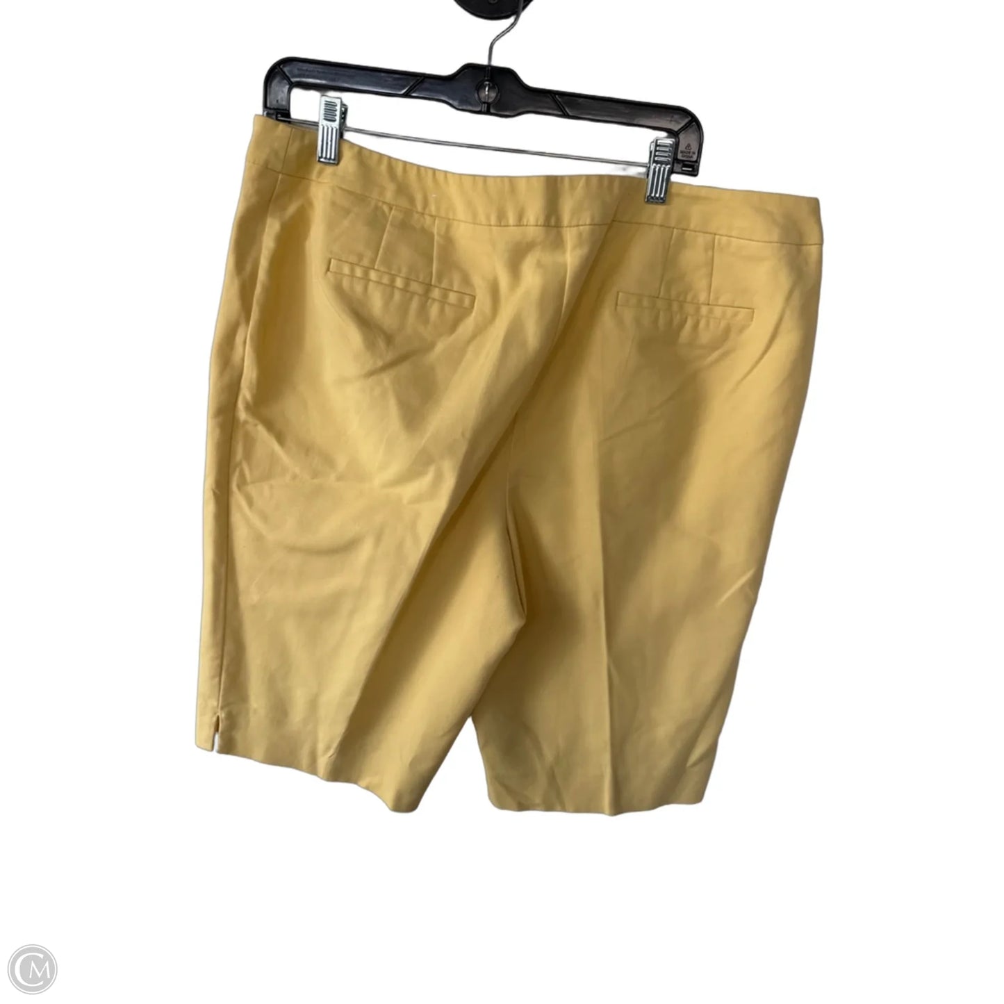 Shorts By Chicos In Yellow, Size: 16