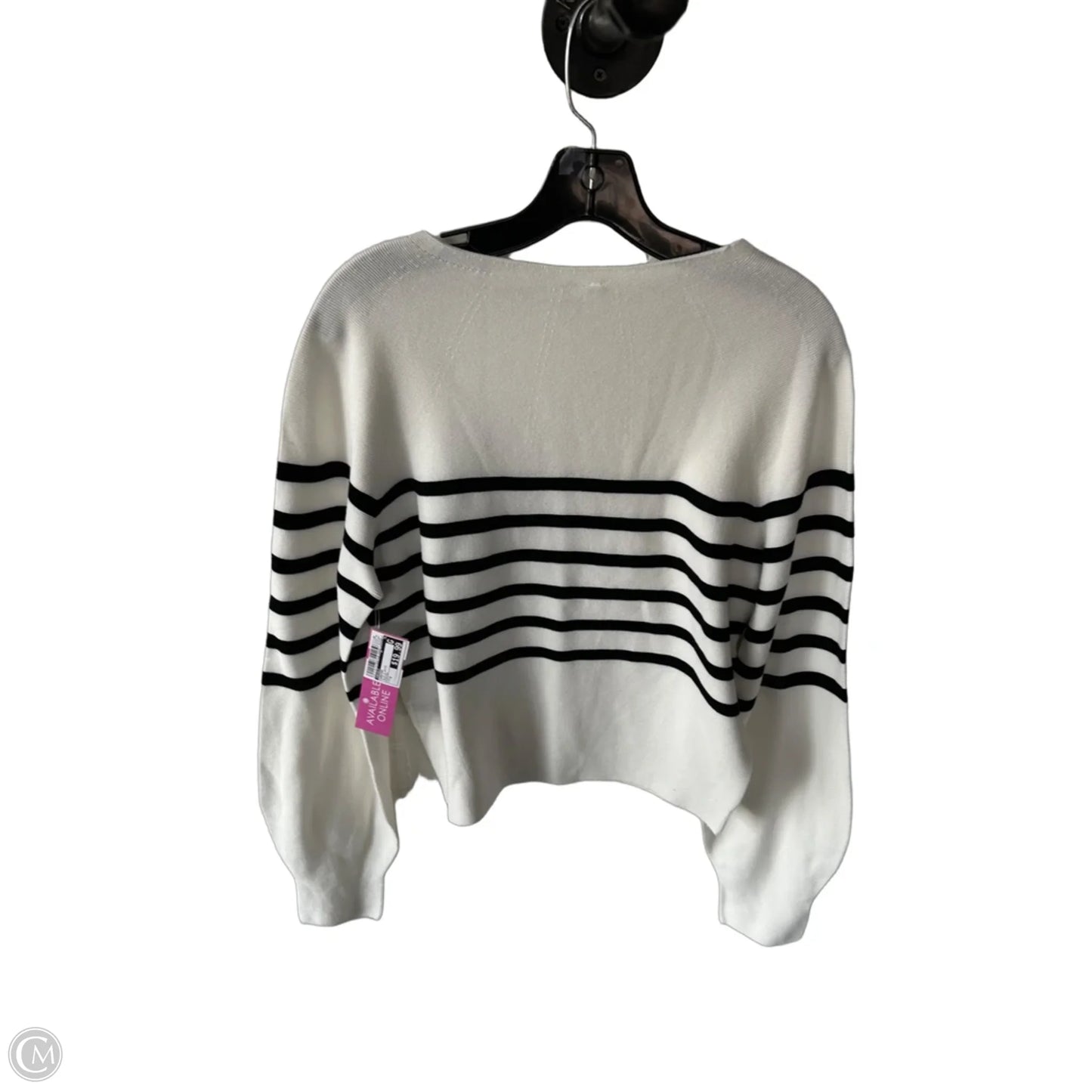 Sweater By Uniqlo In Blue & White, Size: S