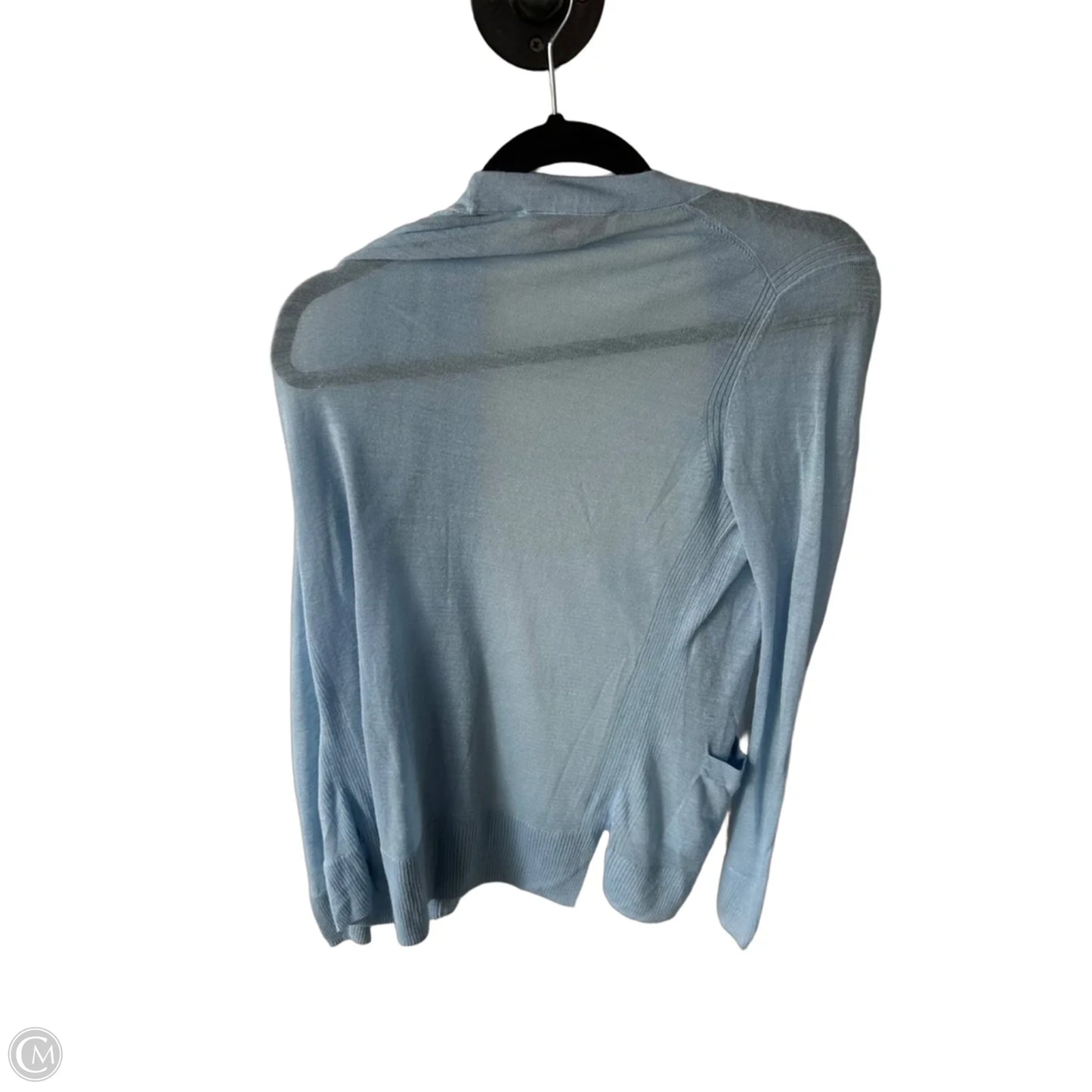 Sweater Cardigan By Loft In Blue, Size: M