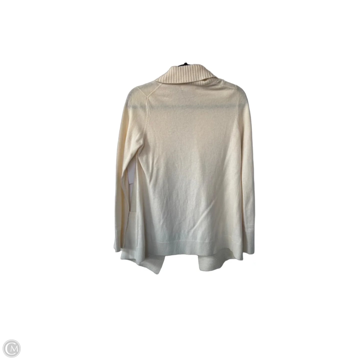 Sweater Cardigan By Banana Republic In Cream, Size: M