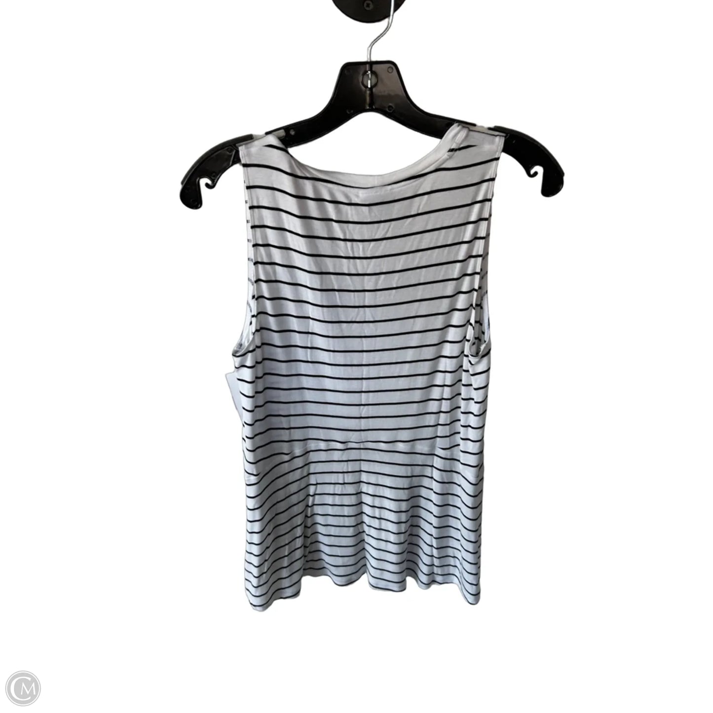 Top Sleeveless Basic By Cabi In Black & White, Size: S