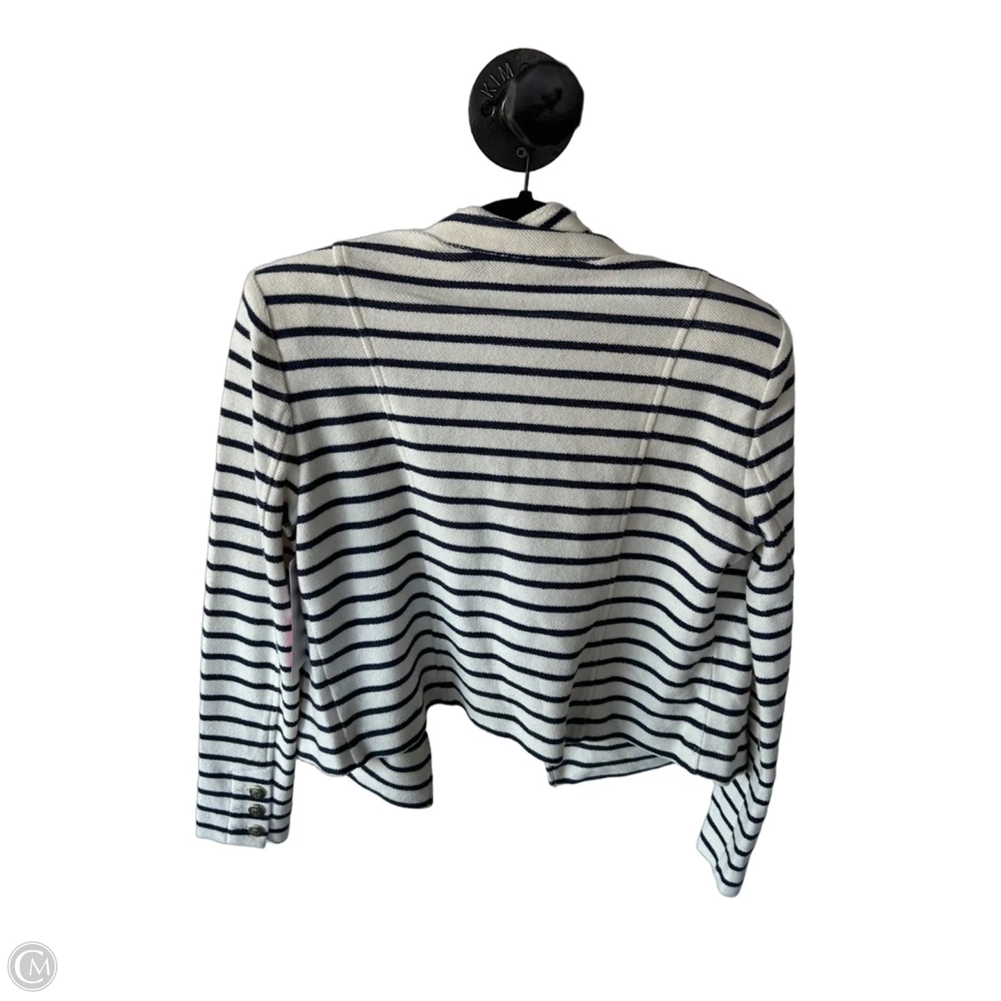 Blazer By Cabi In Blue & Cream, Size: S