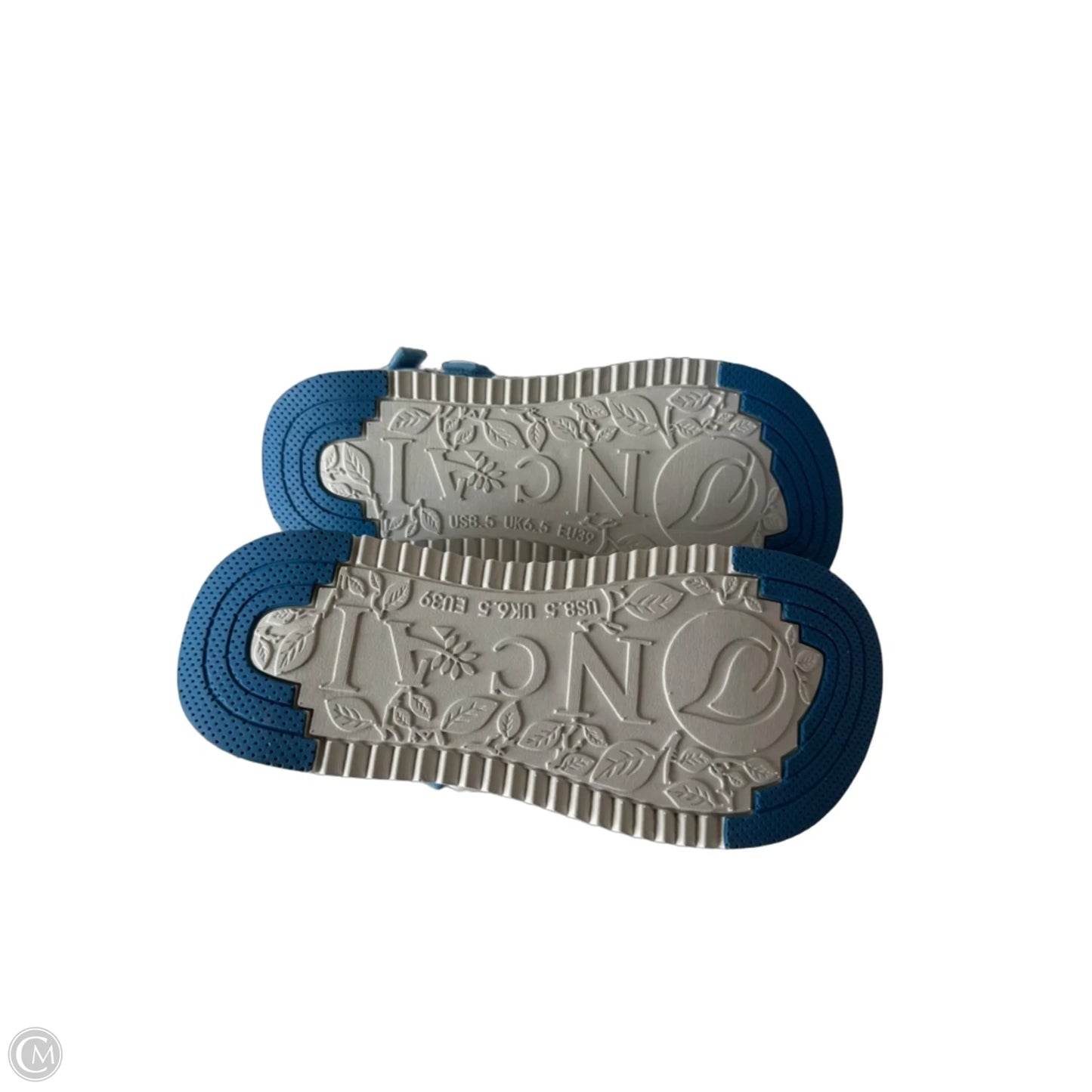 Sandals Sport By Clothes Mentor In Blue & White, Size: 8.5