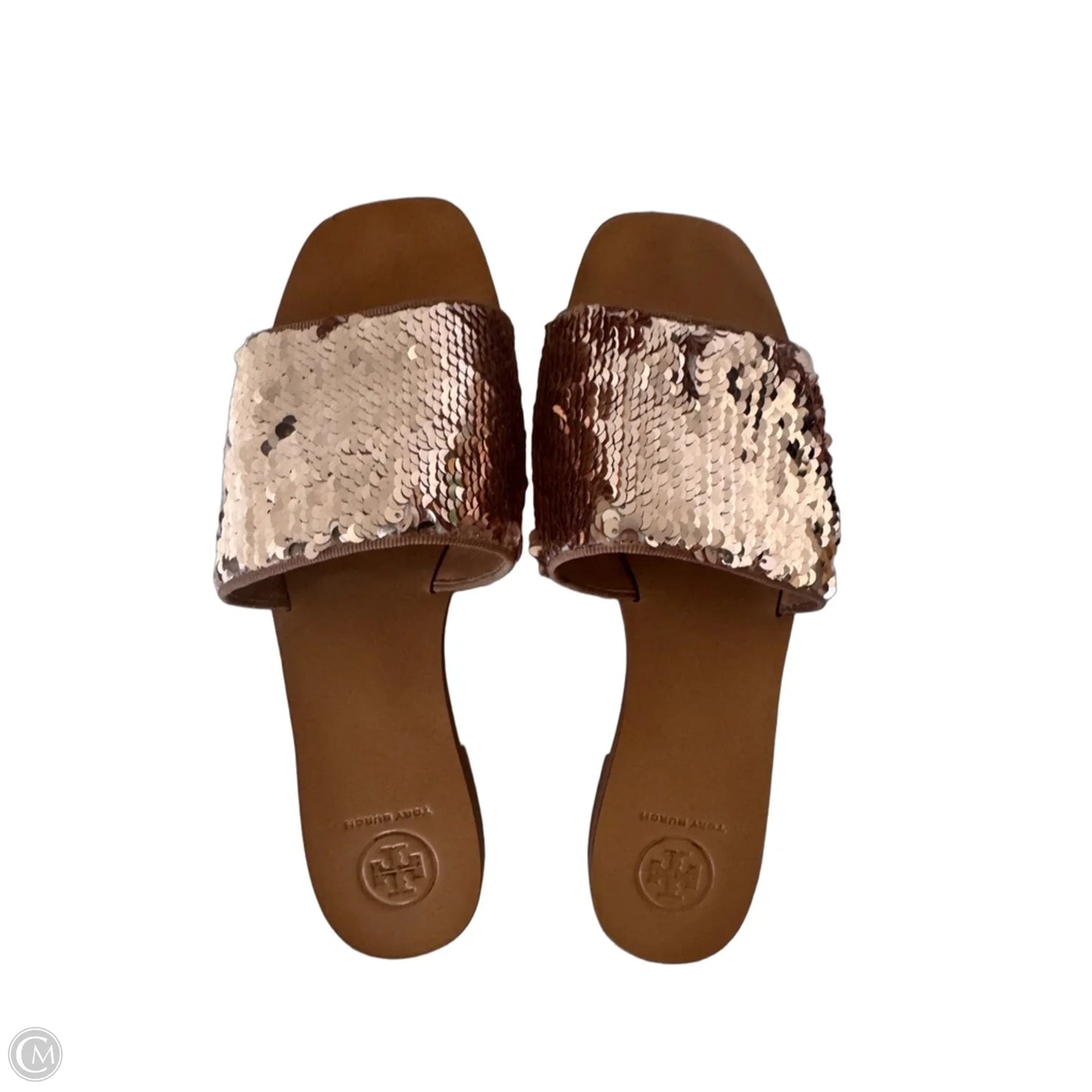 Sandals Designer By Tory Burch In Gold, Size: 8