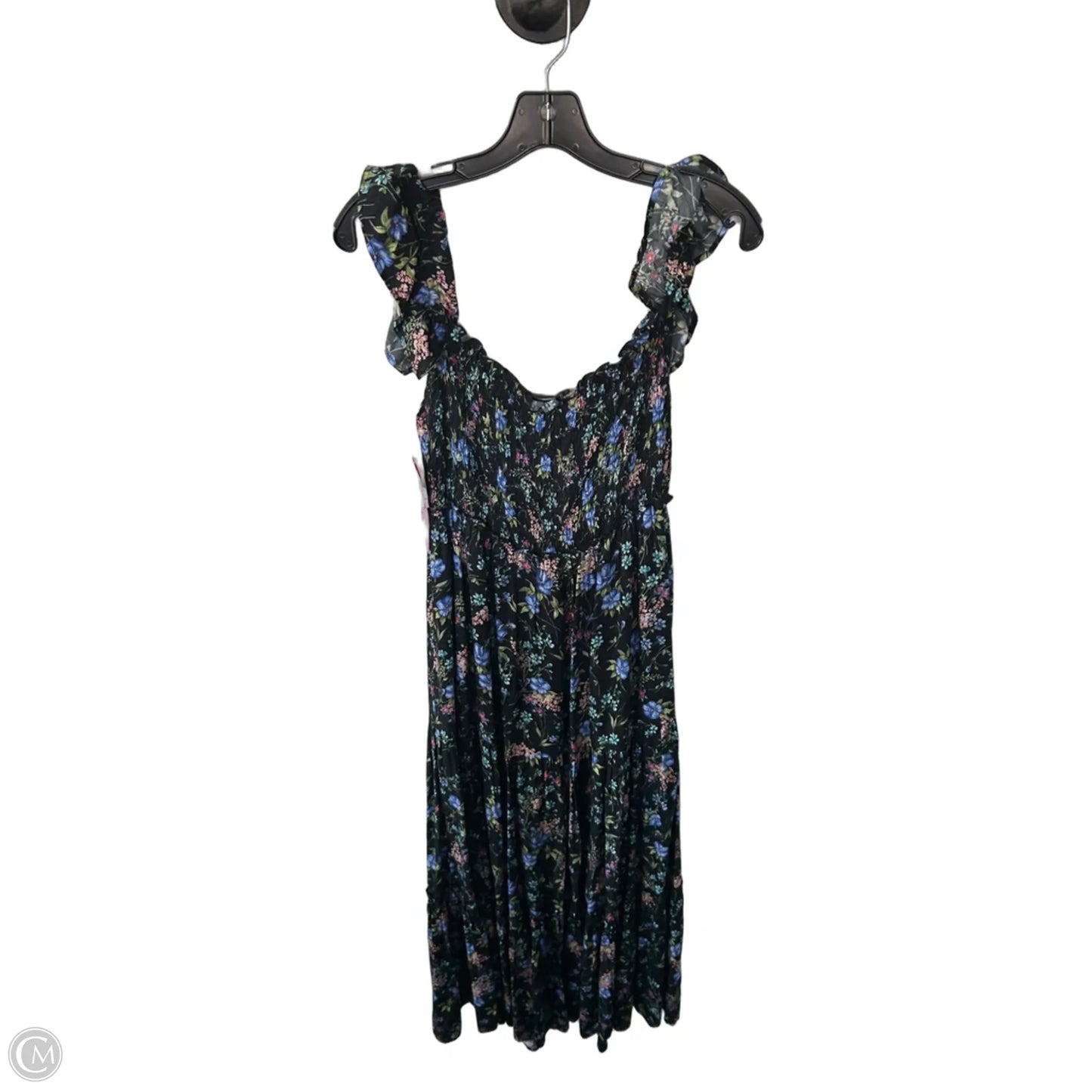 Dress Casual Maxi By Clothes Mentor In Black & Blue, Size: S