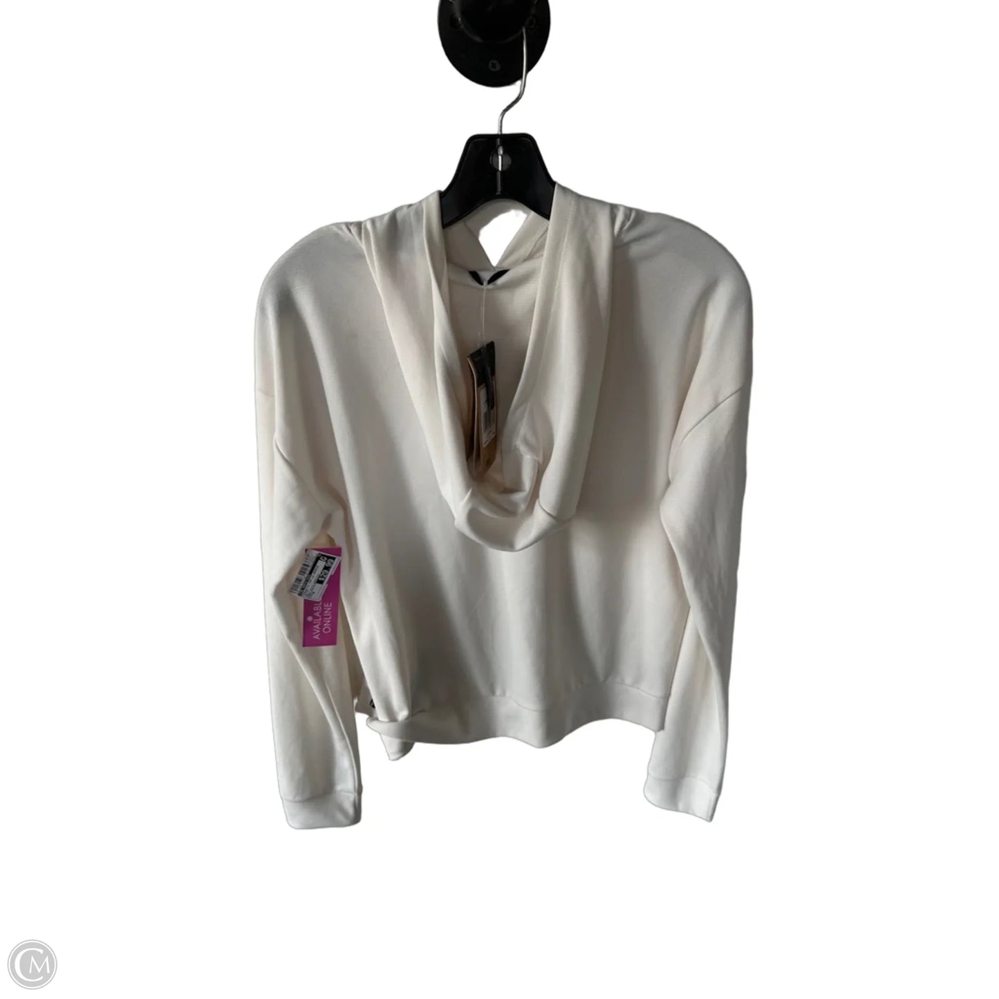 Athletic Top Long Sleeve Hoodie By The North Face In White, Size: M