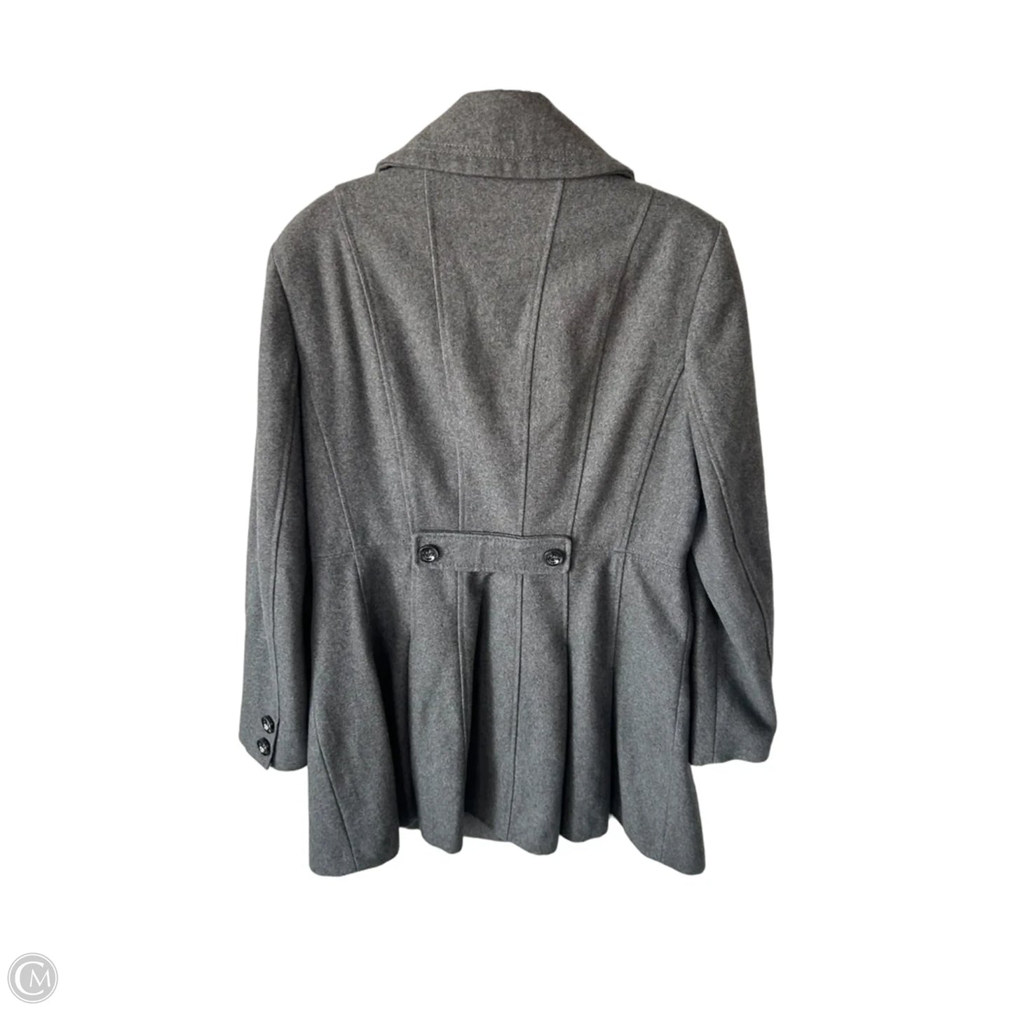 Coat Peacoat By White House Black Market In Grey, Size: L