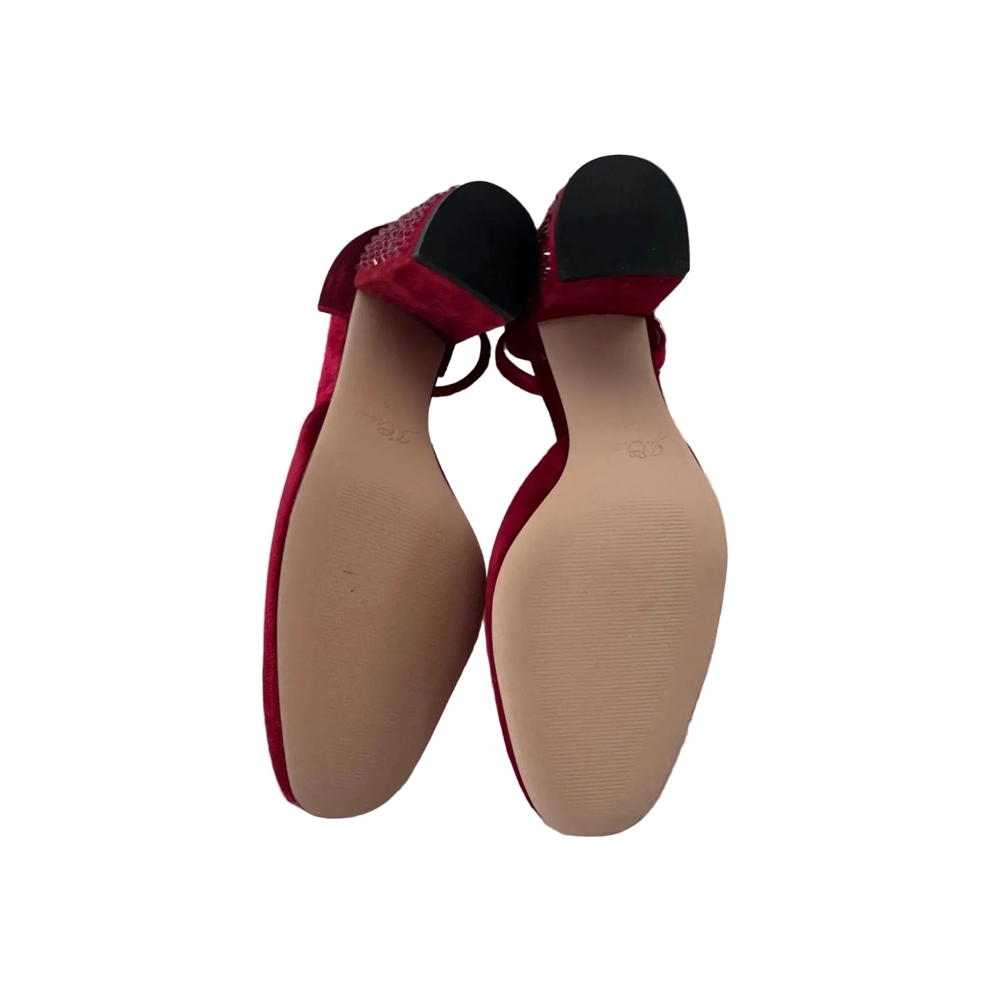 Sandals Heels Block By J. Crew In Red, Size: 8