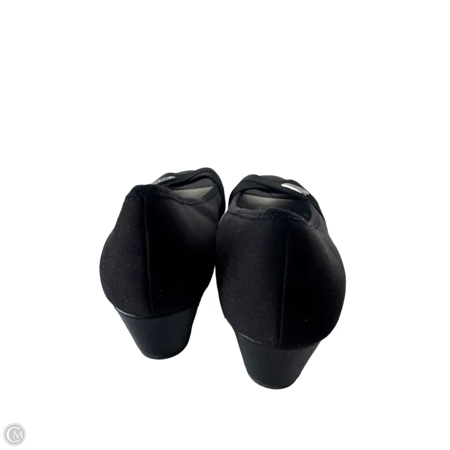 Sandals Heels Wedge By Anne Klein In Black, Size: 7