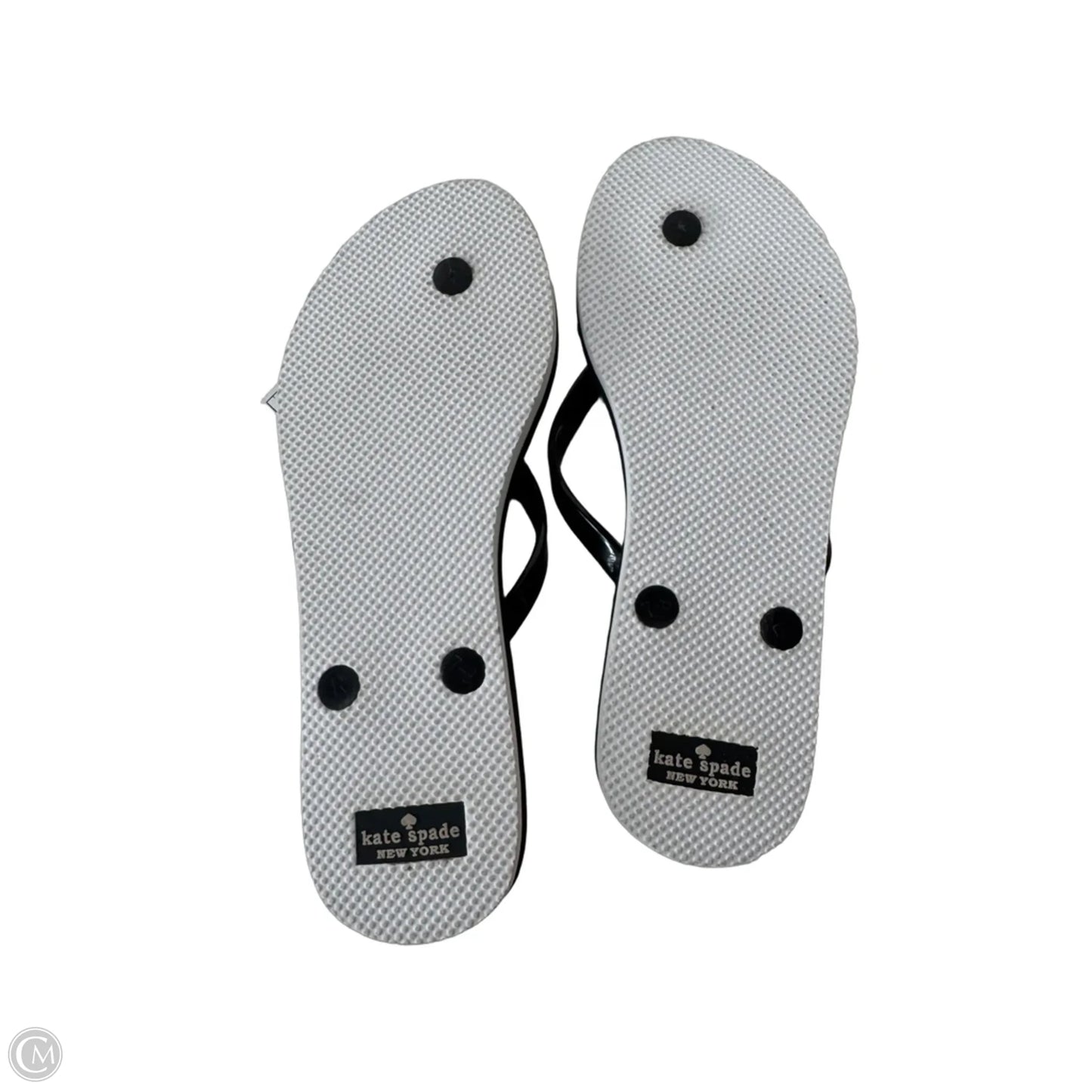Sandals Designer By Kate Spade In Black & White, Size: 8