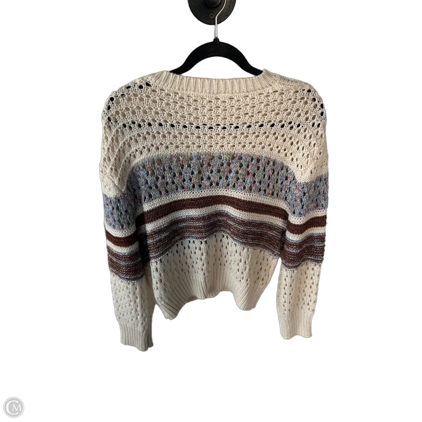 Sweater By Natural Reflections In Cream, Size: M