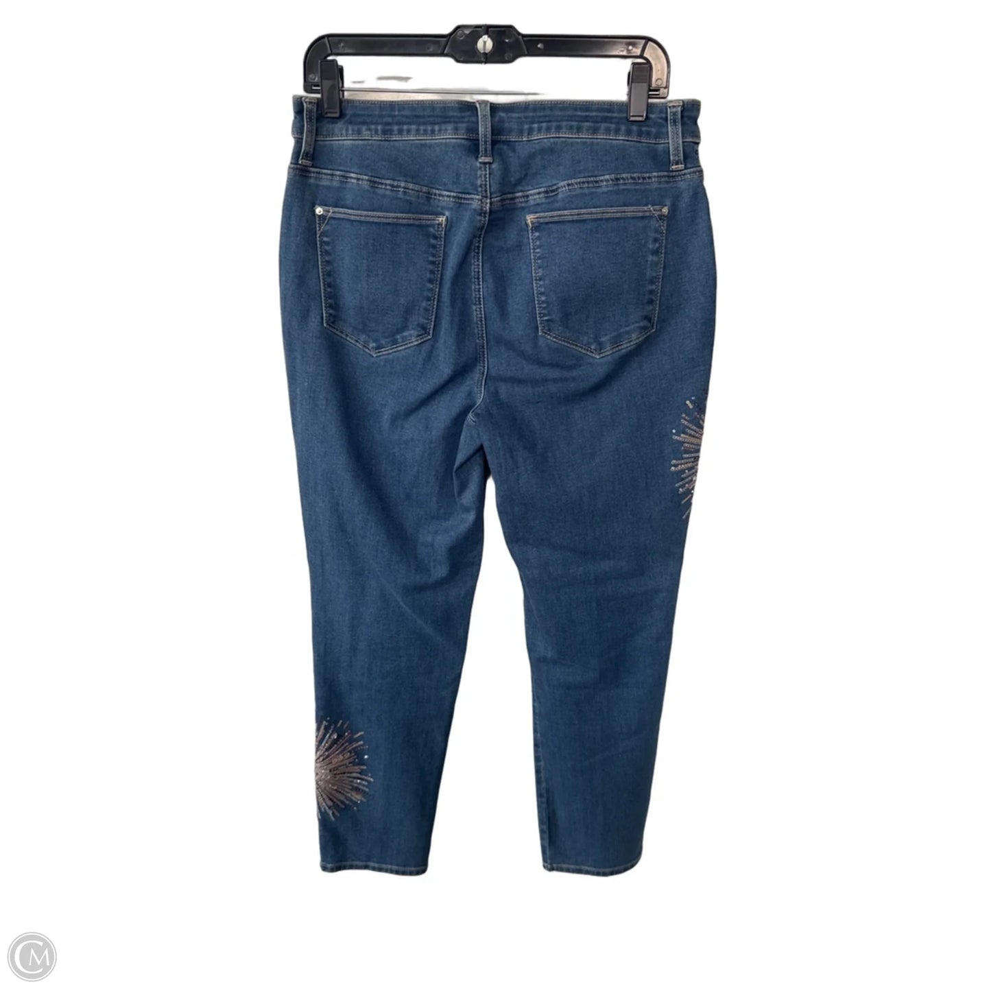 Jeans Boyfriend By Chicos In Blue Denim, Size: 8