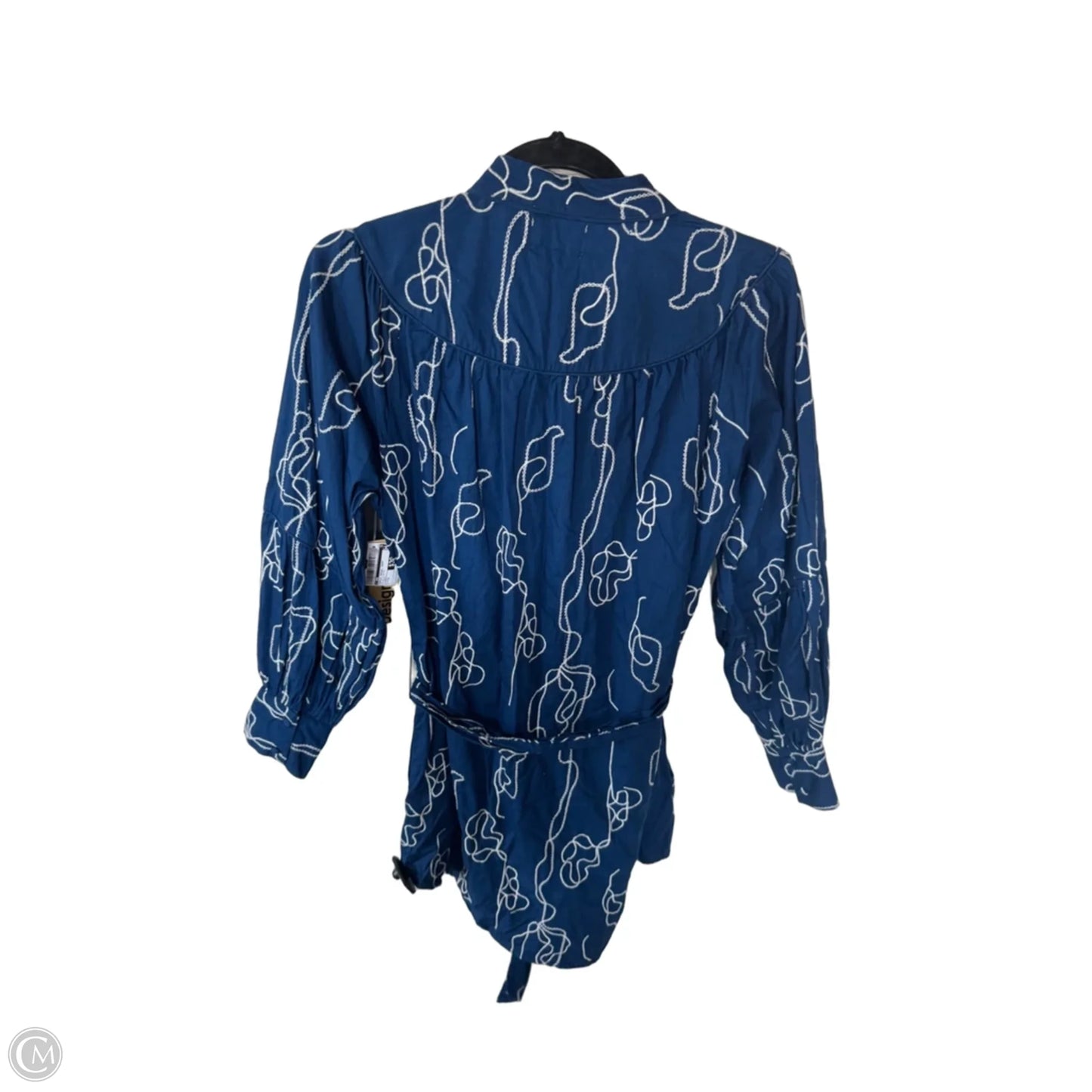 Dress Casual Short By Cma In Blue & White, Size: M