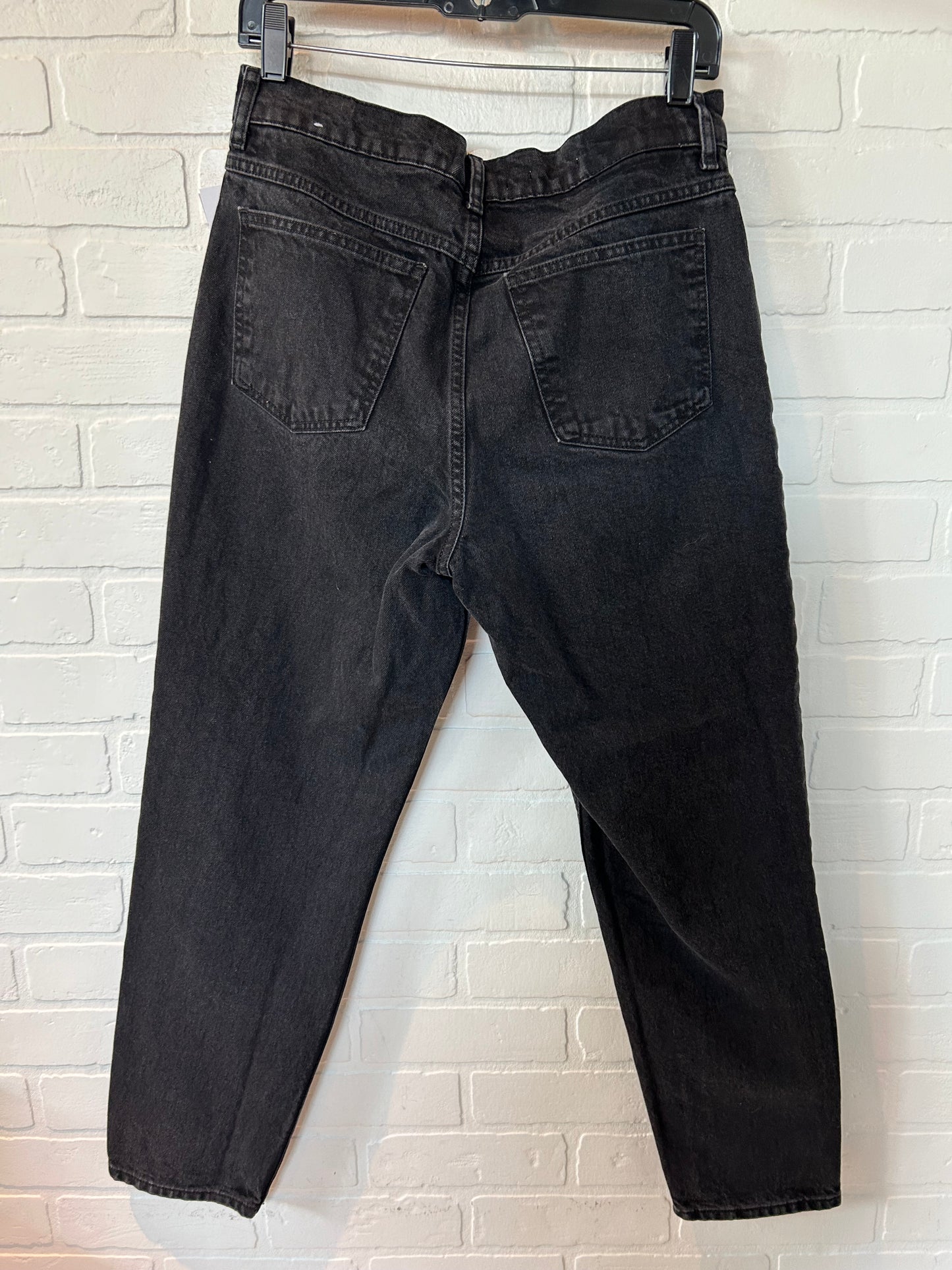 Black Denim Jeans Boyfriend Mng, Size 8