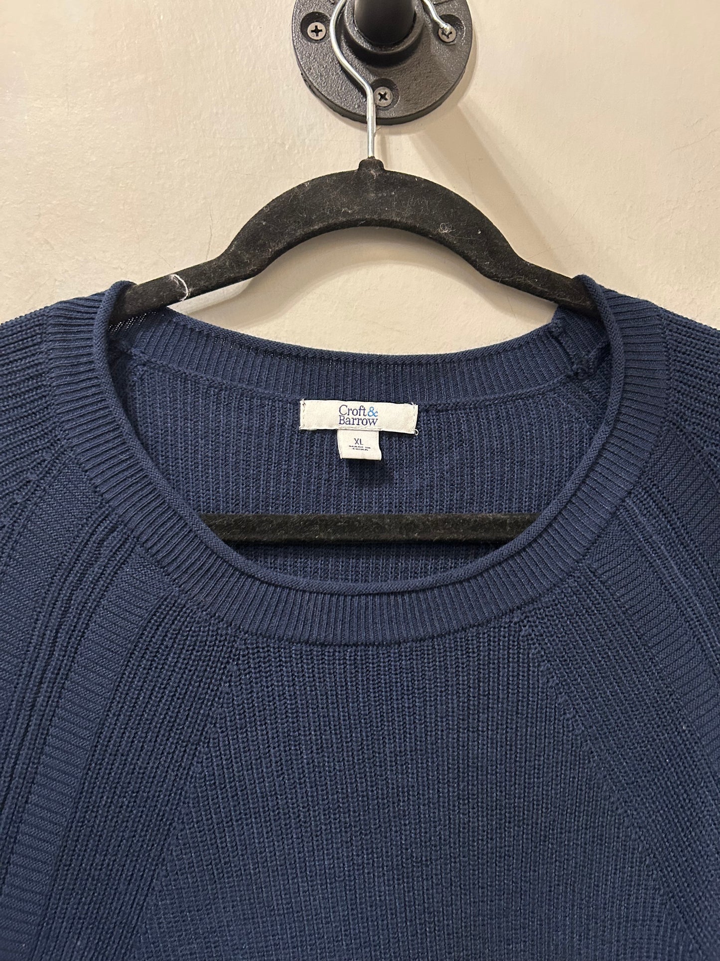 Sweater By Croft And Barrow In Blue, Size: Xl