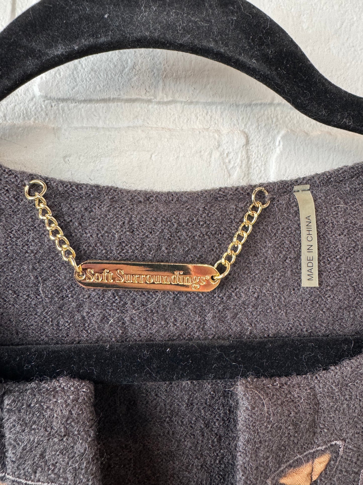 Coat Peacoat By Soft Surroundings In Brown, Size: Xsp