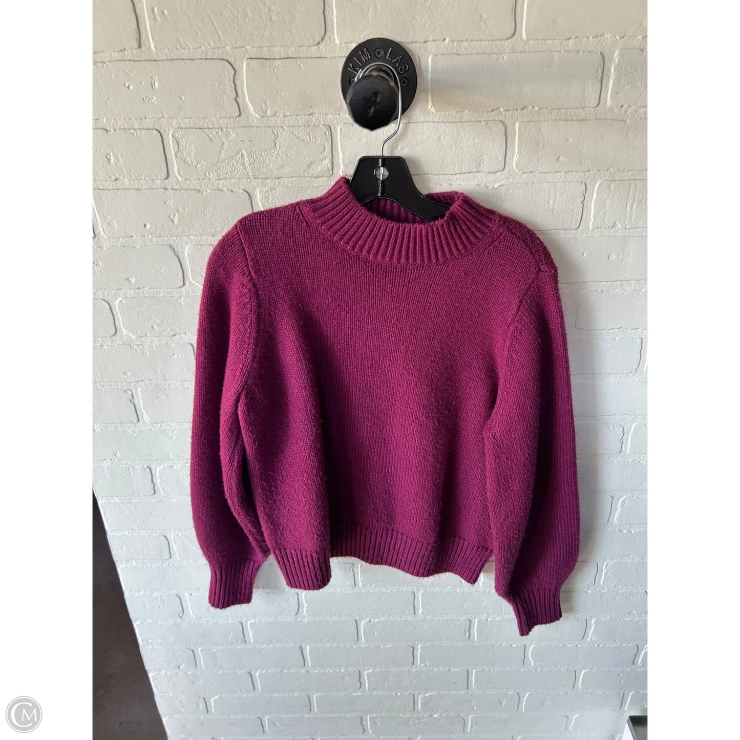 Sweater By Ann Taylor In Purple, Size: M
