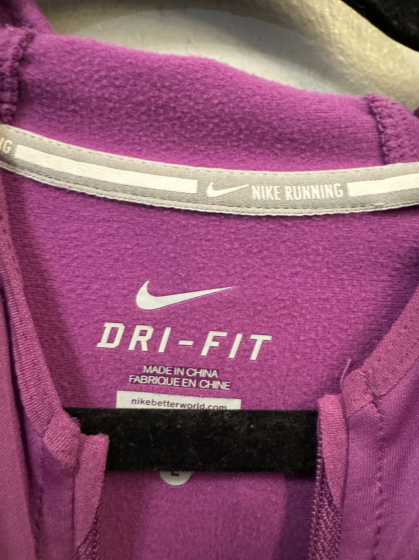 Athletic Sweatshirt Hoodie By Nike Size: L