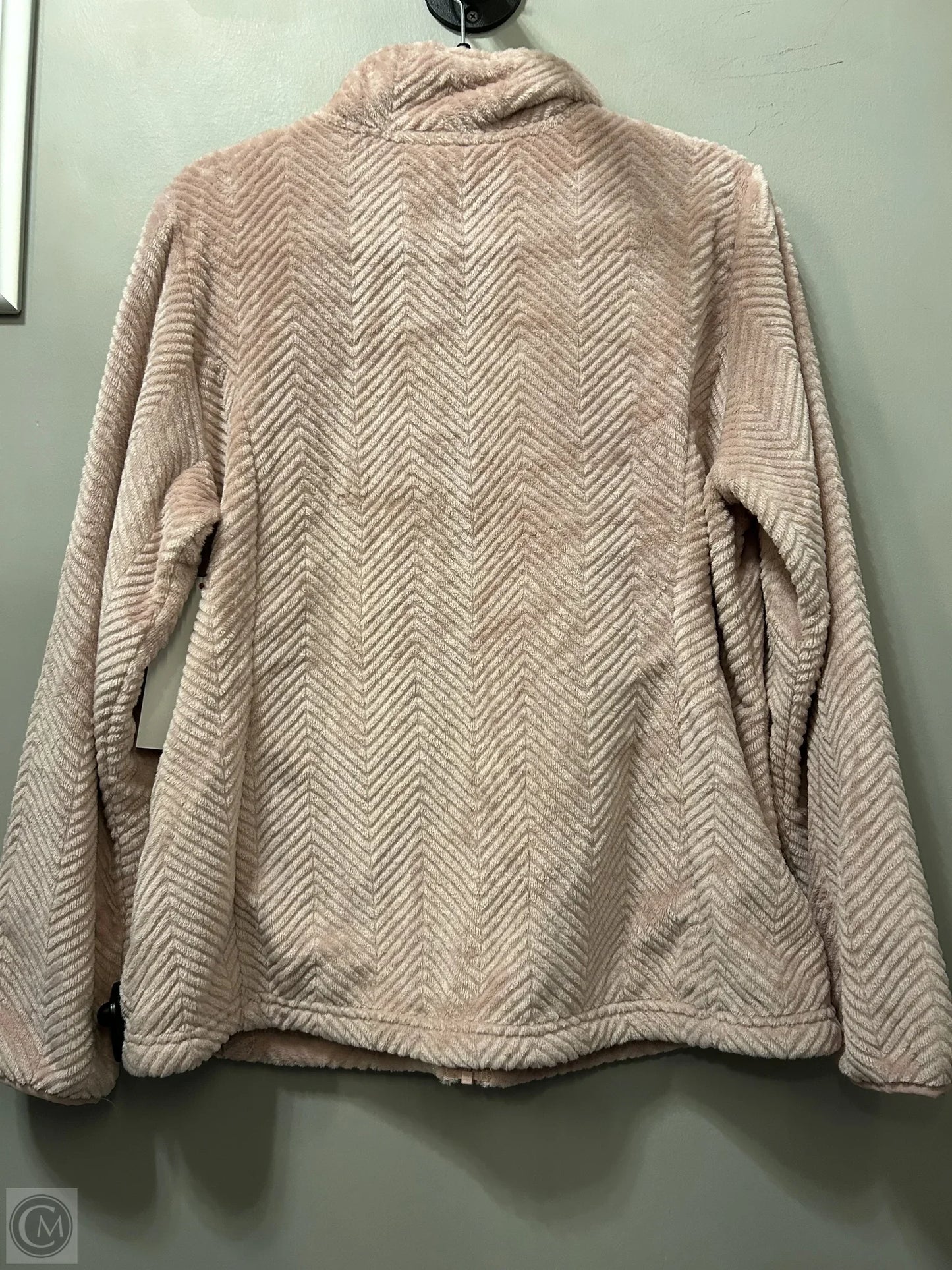 Jacket Faux Fur & Sherpa By Clothes Mentor In Pink, Size: L