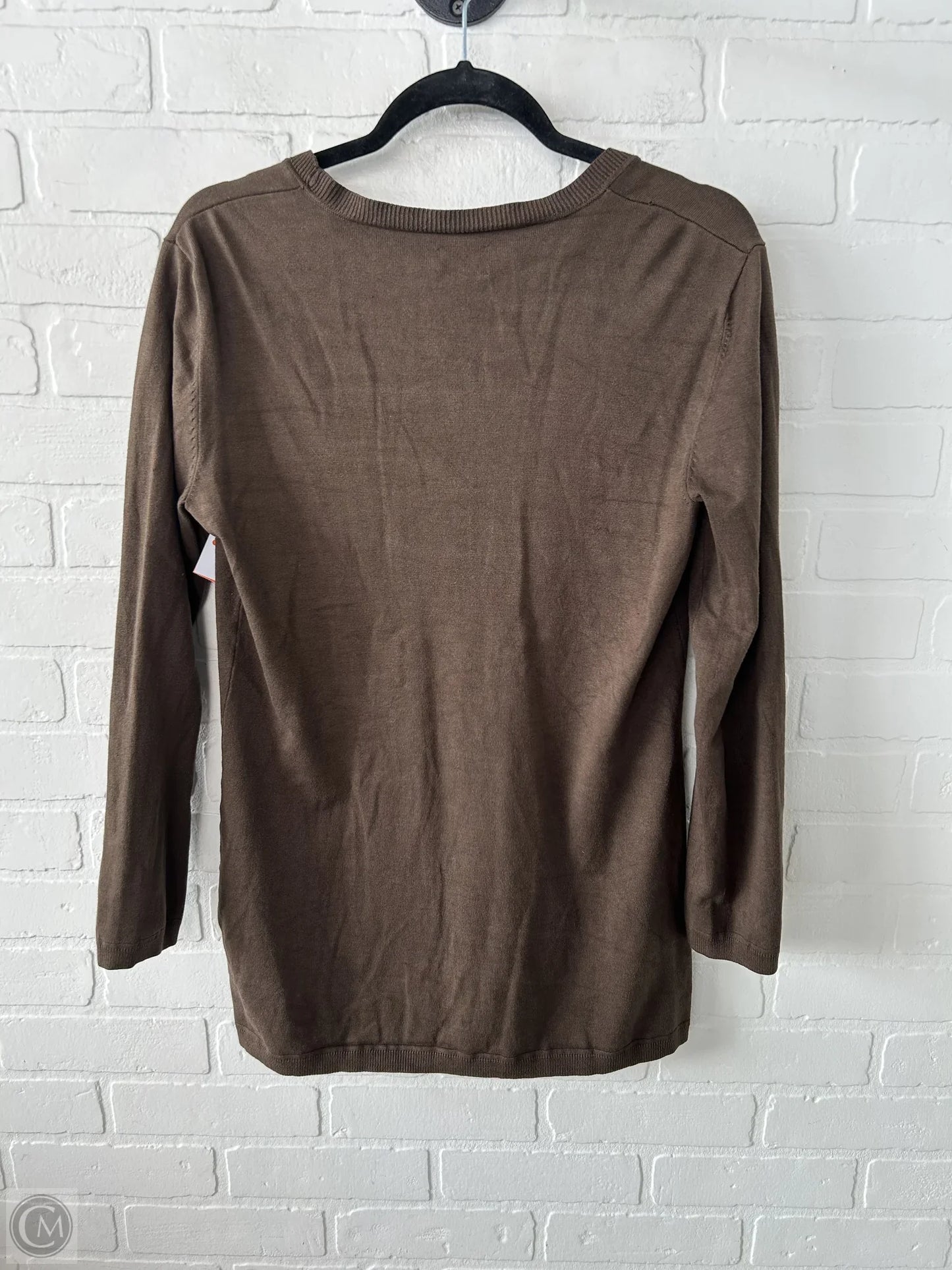 Sweater Cardigan By Chicos In Brown, Size: S