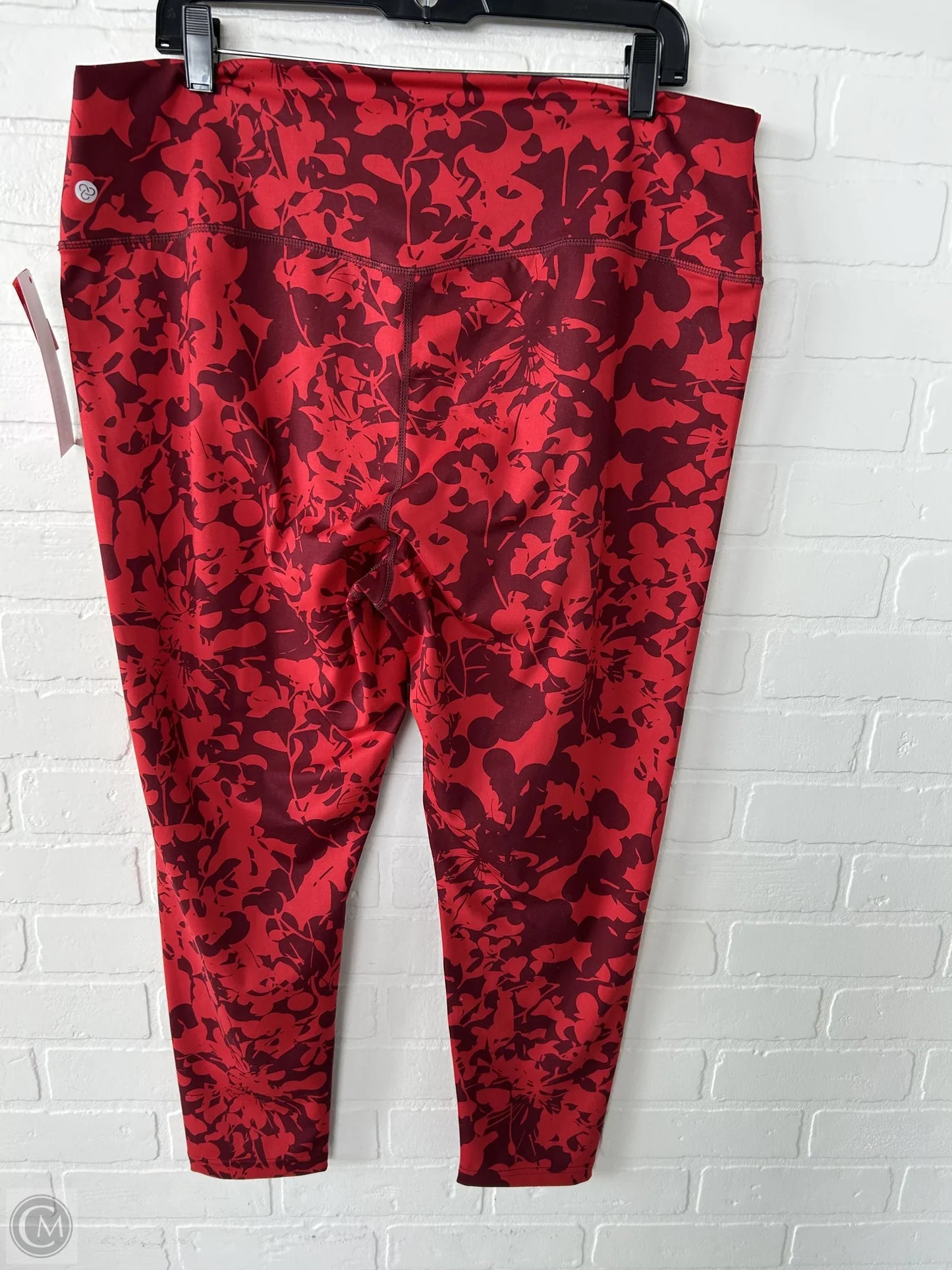 Athletic Leggings By Zella In Red, Size: 20