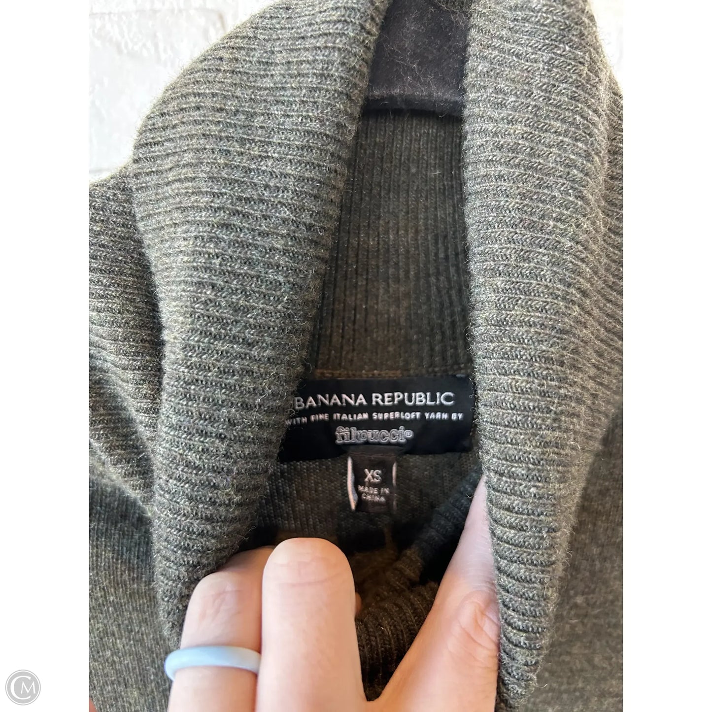 Dress Sweater By Banana Republic In Green, Size: Xs