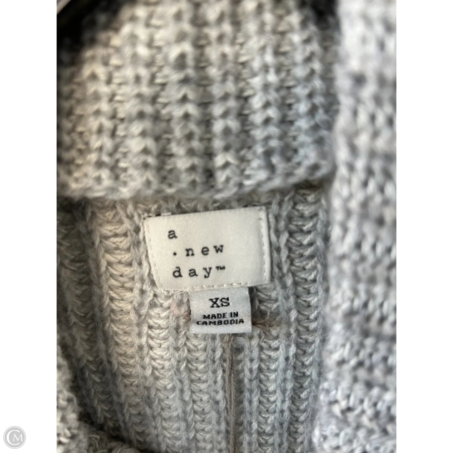 Dress Sweater By A New Day In Grey, Size: Xs