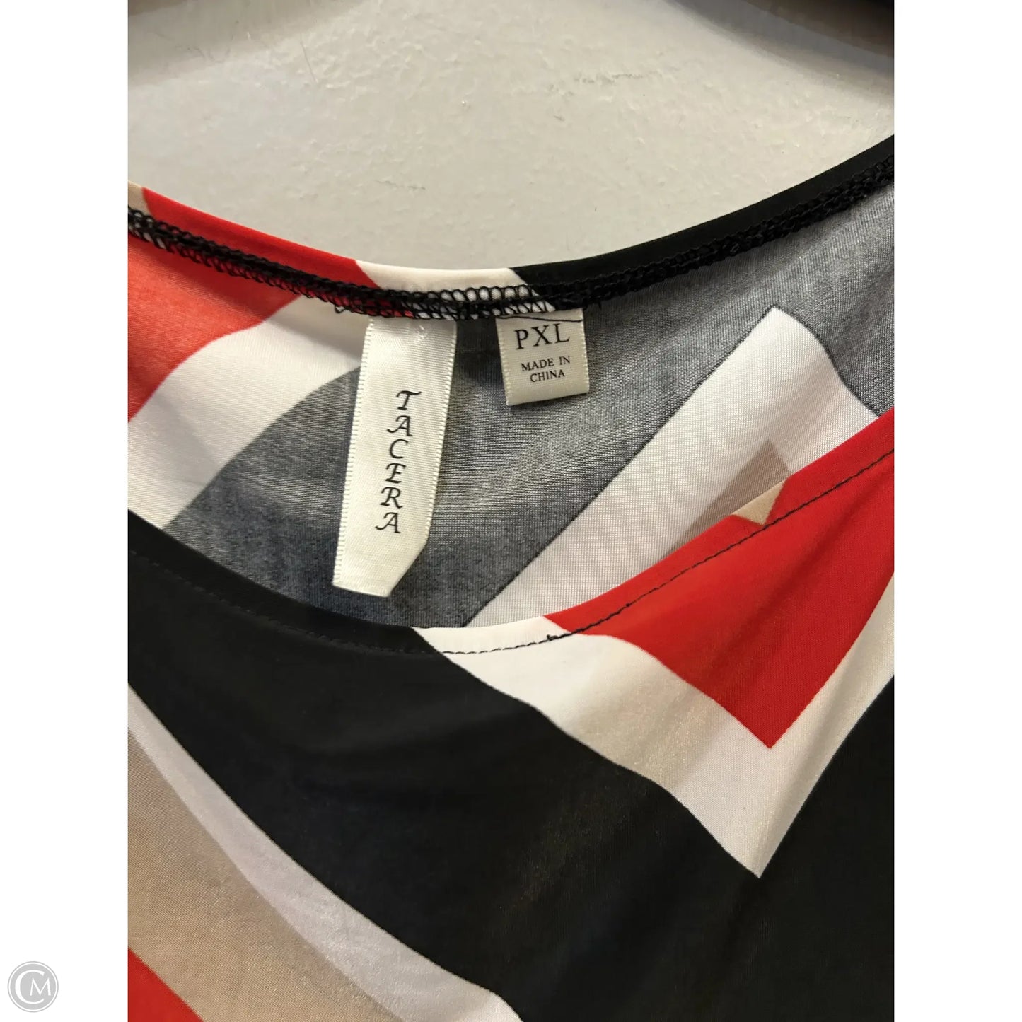 Tunic Long Sleeve By Tacera In Black & Red, Size: Xlp