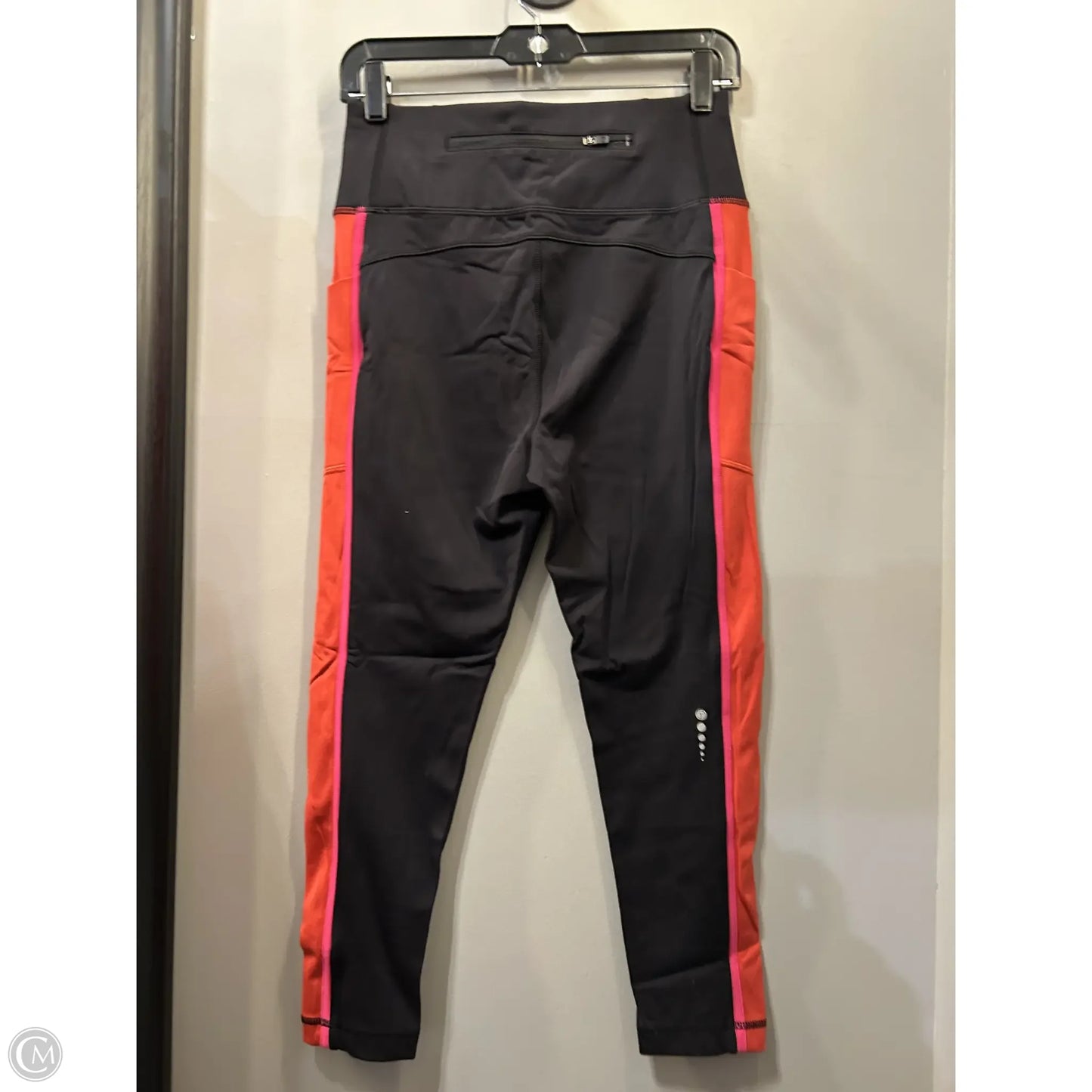 Athletic Leggings By Talbots In Black & Pink, Size: 8p