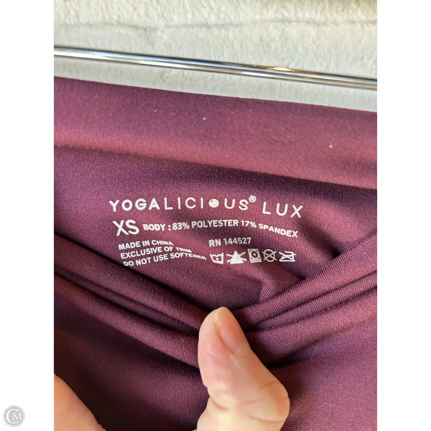 Athletic Leggings By Yogalicious In Red, Size: 0