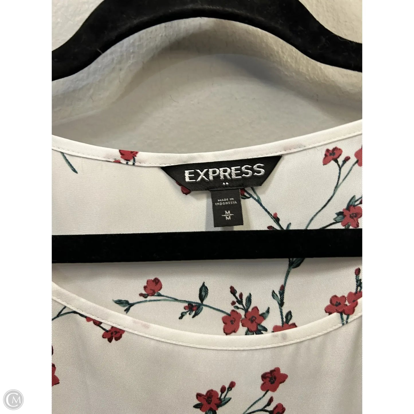Top Long Sleeve By Express In White, Size: M