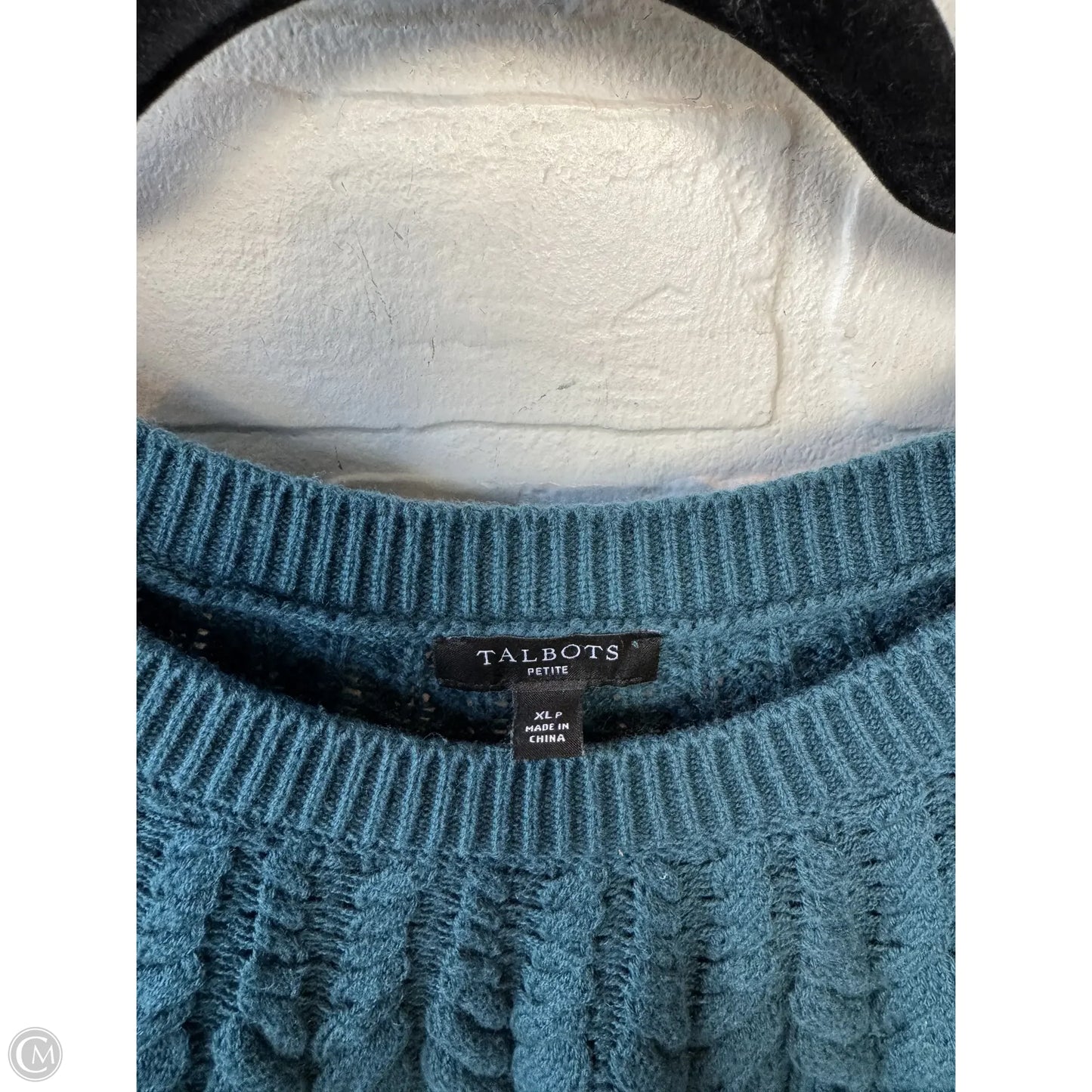 Sweater By Talbots In Teal, Size: Xlp