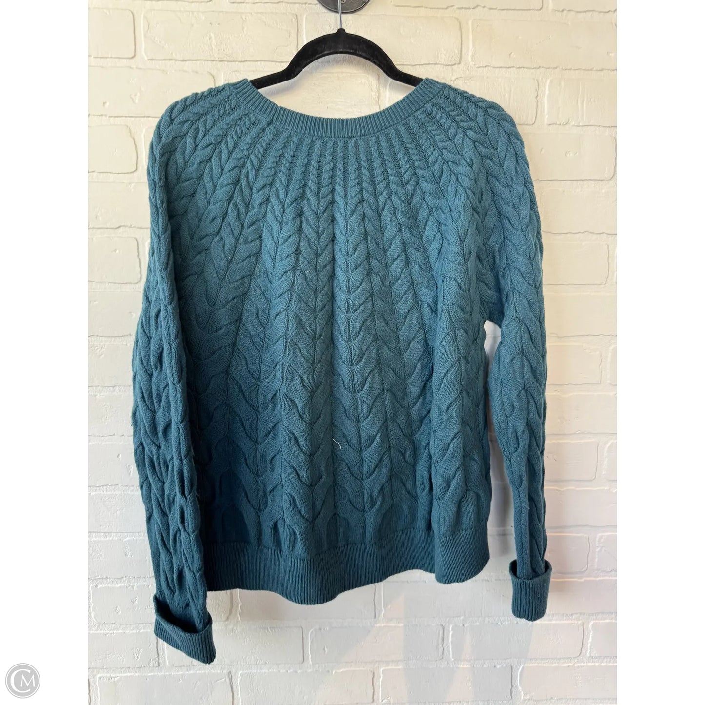 Sweater By Talbots In Teal, Size: Xlp