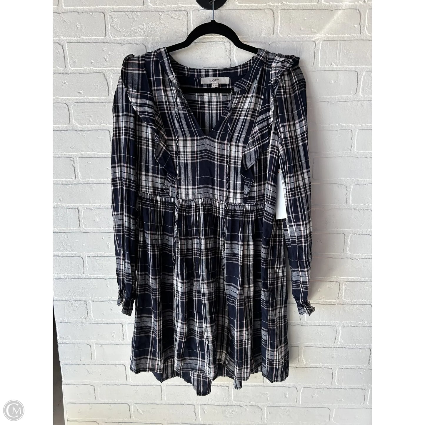 Dress Casual Short By Loft In Blue & Pink, Size: Xs