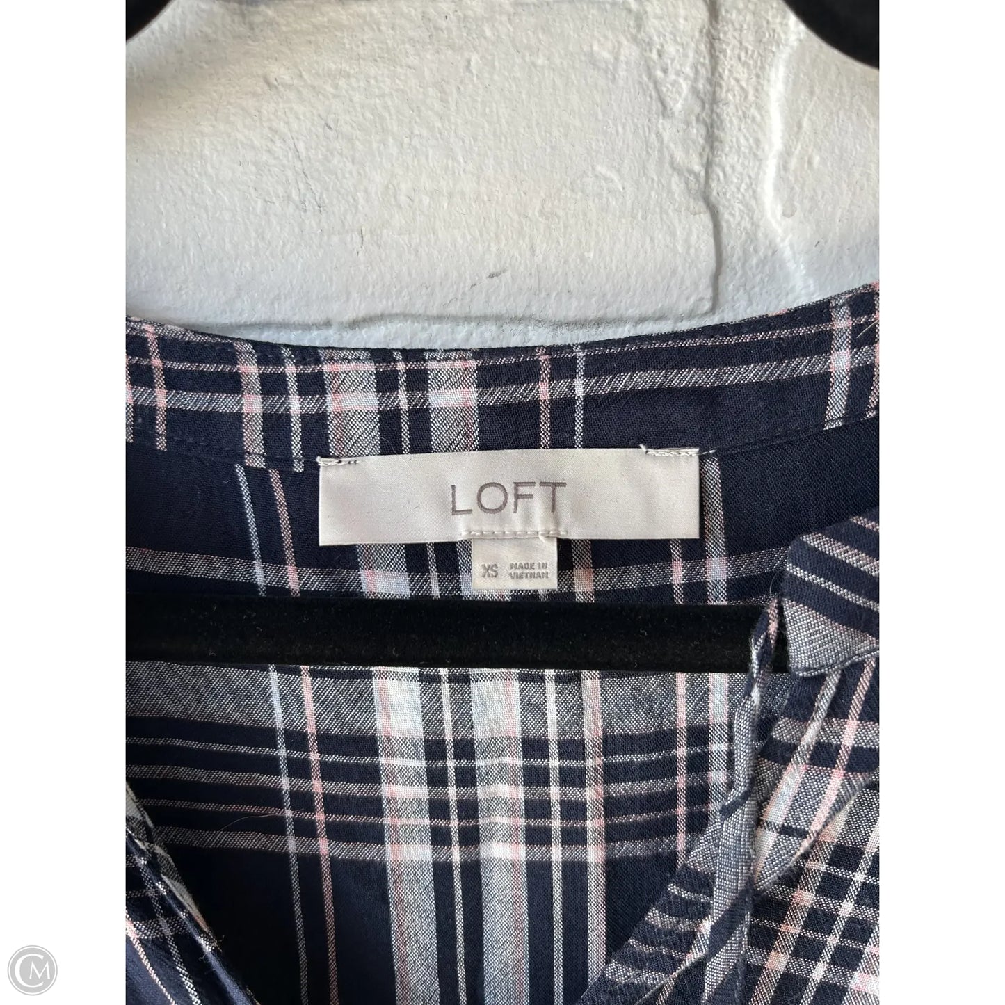 Dress Casual Short By Loft In Blue & Pink, Size: Xs